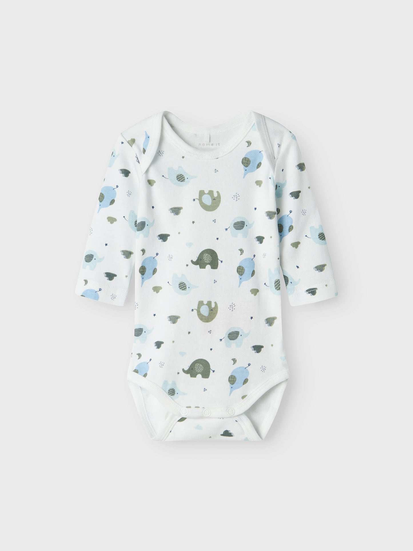 Βρεφικά κορμάκια σετ 3 τεμ NBMBODY 3P LS BABY ELEPHANT NOOS 13232736 | 13232736