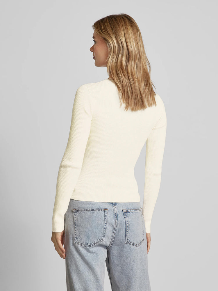 Γυναικεία μπλούζα πλεκτή VMGOLD RIB LS U-NECK PULLOVER GA 10309467 | 10309467