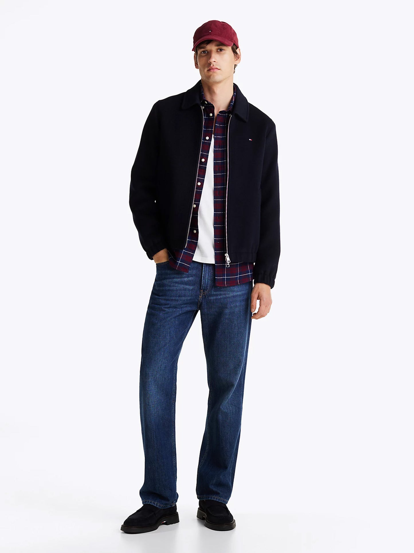 Ανδρικό πουκάμισο καρό BRUSHED EASY CHECK RF SHIRT MW0MW372070QJ | MW0MW372070QJ