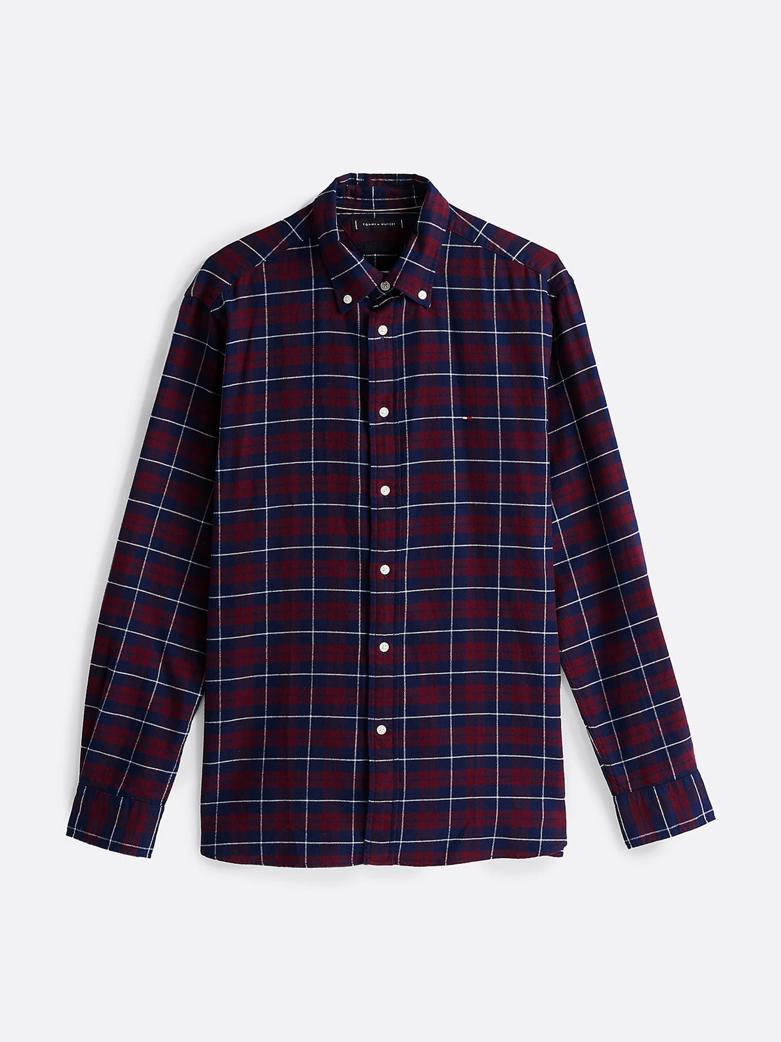 Ανδρικό πουκάμισο καρό BRUSHED EASY CHECK RF SHIRT MW0MW372070QJ | MW0MW372070QJ