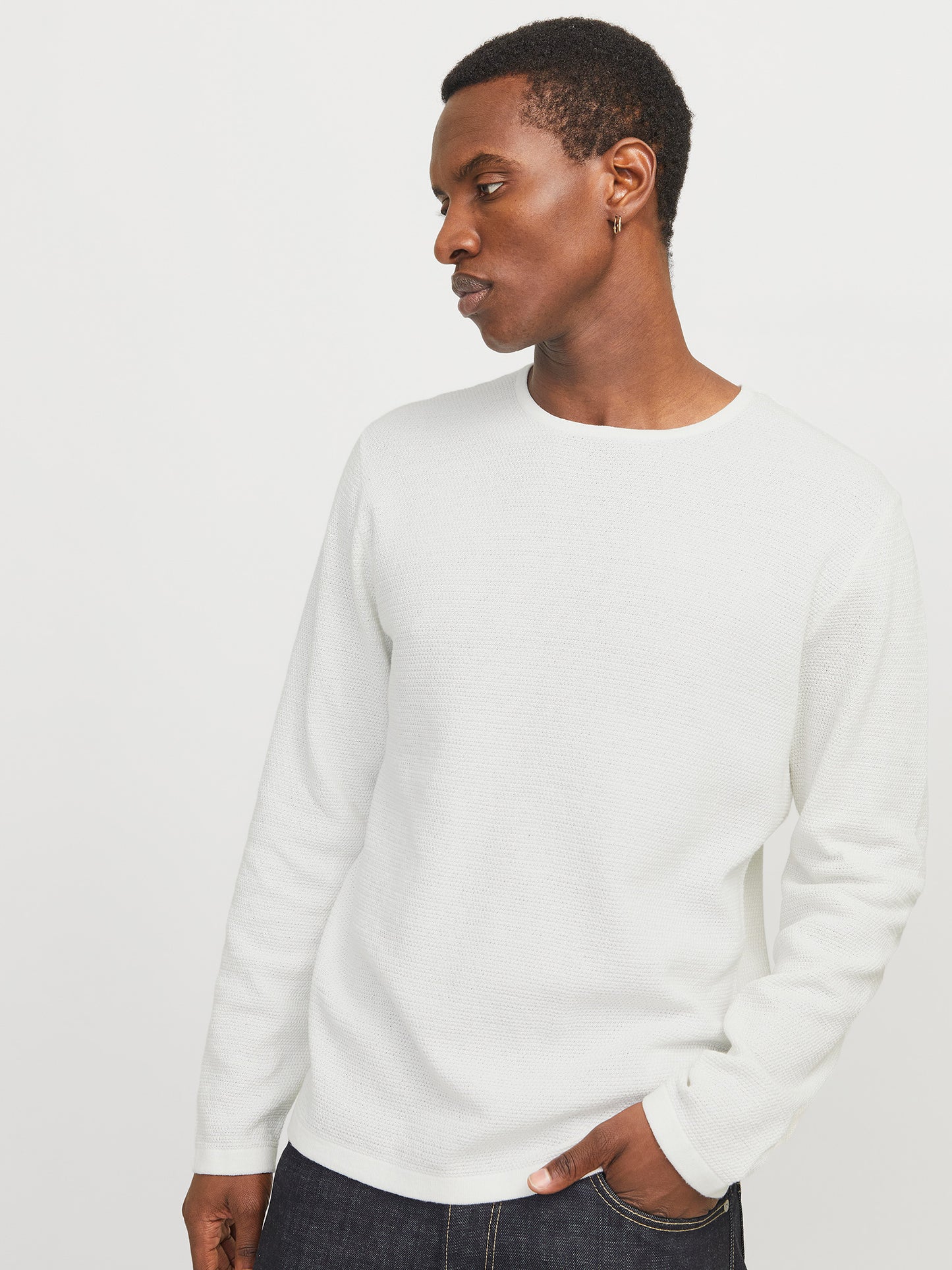 Ανδρική μπλούζα πλεκτή JJEGEORGE KNIT CREW NECK NOOS 12268279 | 12268279
