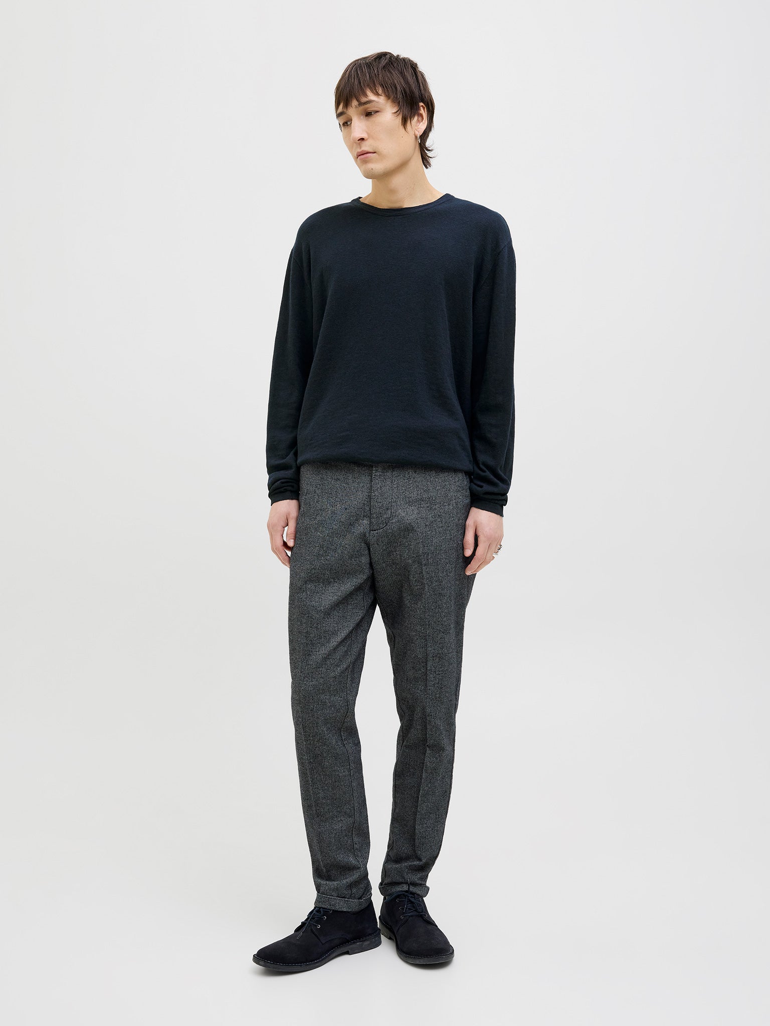 Ανδρική μπλούζα JJESUMMER KNIT CREW NECK SN 12269631 | 12269631