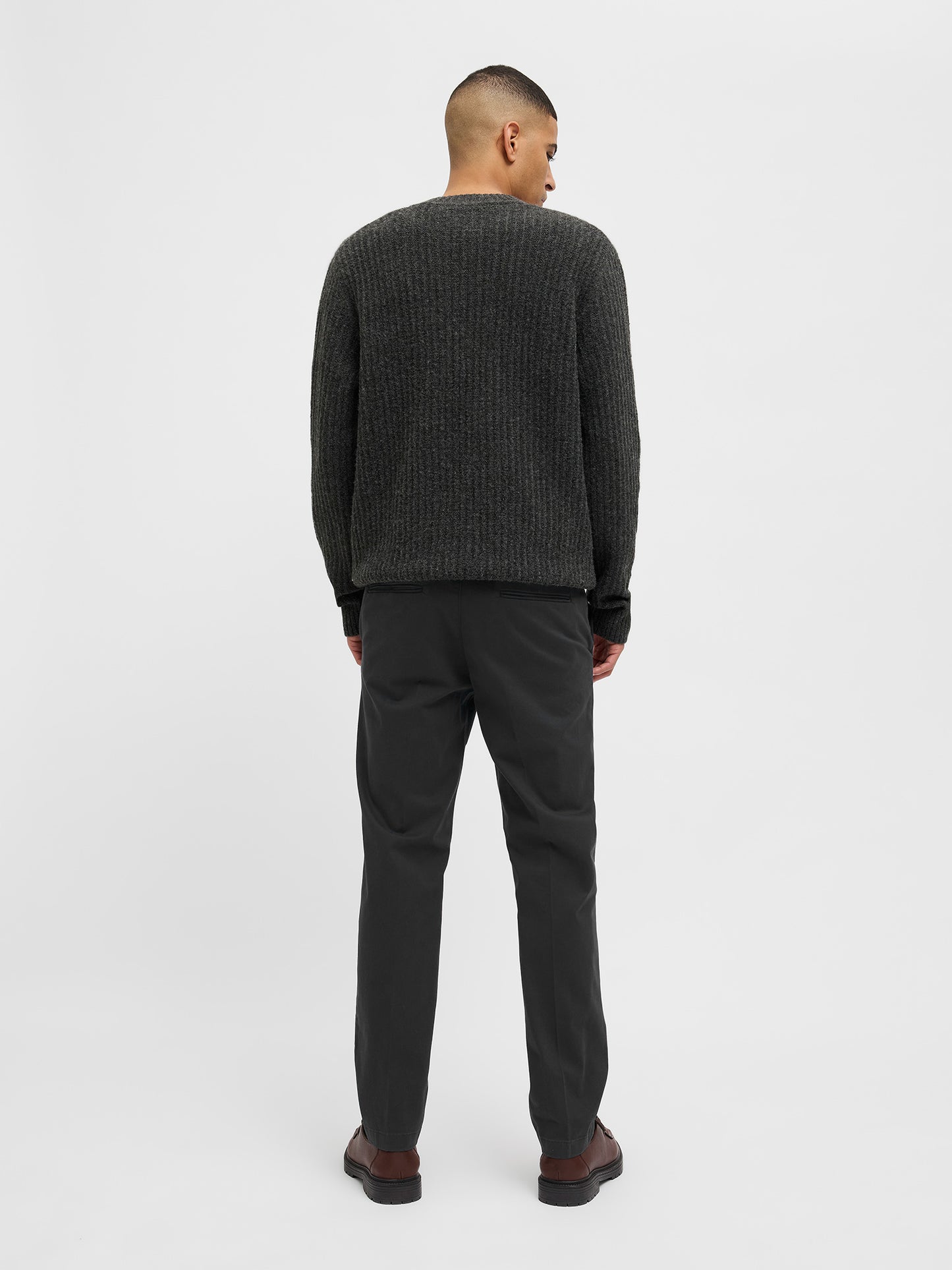 Ανδρικό παντελόνι με ζώνη JPSTOLLIE FRANCO CHINO W BELT 12269356 | 12269356