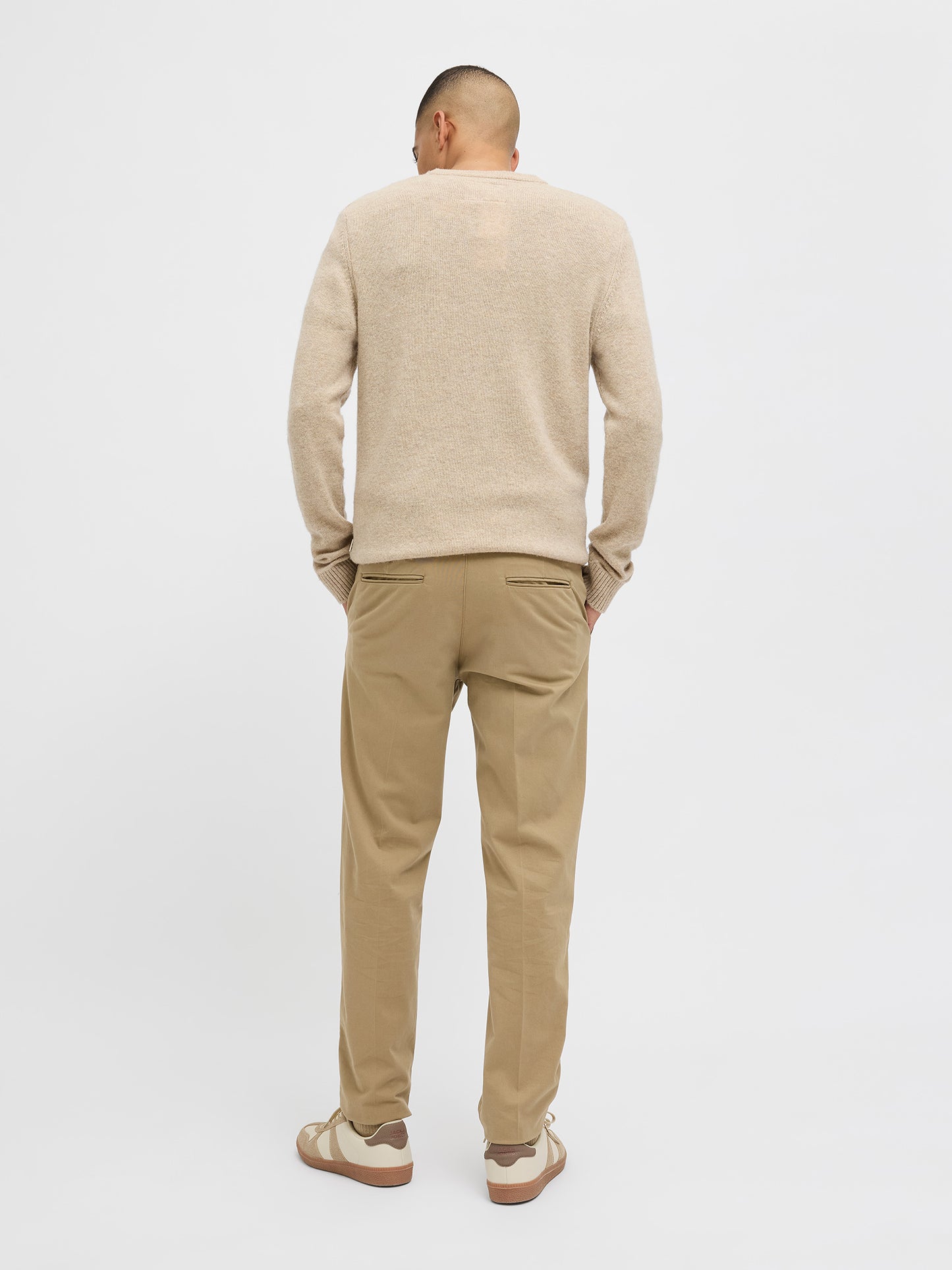Ανδρικό παντελόνι με ζώνη JPSTOLLIE FRANCO CHINO W BELT 12269356 | 12269356
