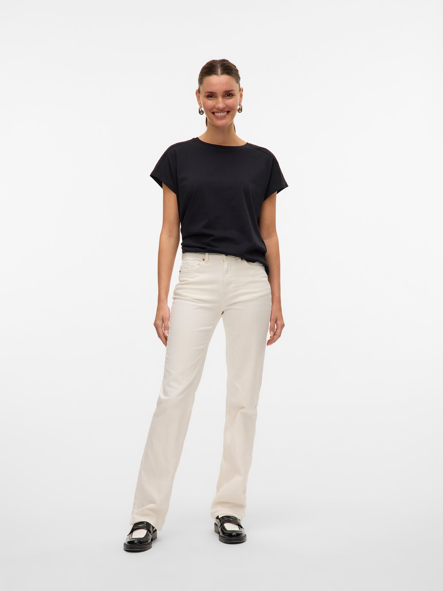 Γυναικείο παντελόνι τζιν VMTESSA HR STRAIGHT JEANS COLOR GA NOOS 10324274 | 10324274