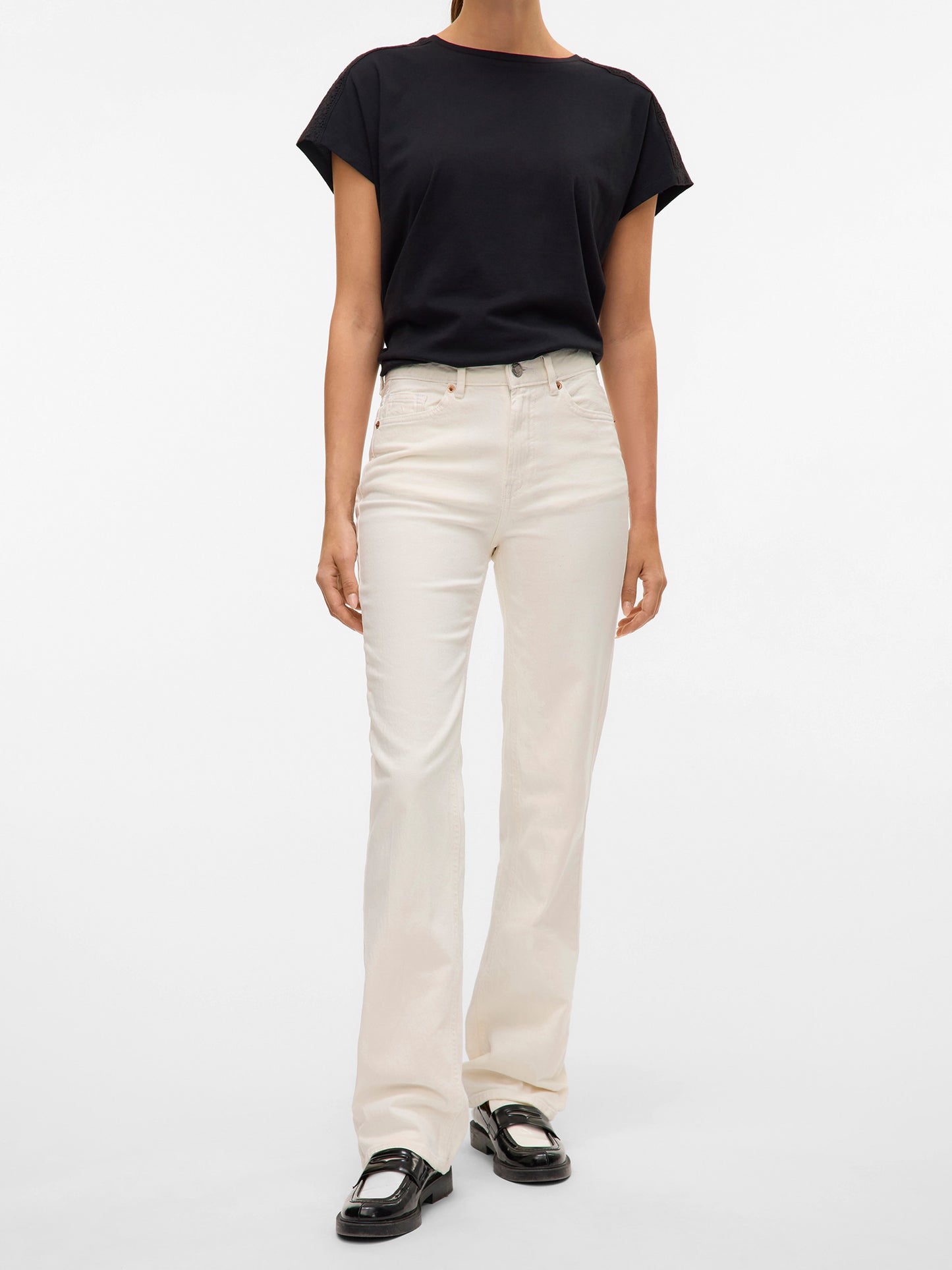 Γυναικείο παντελόνι τζιν VMTESSA HR STRAIGHT JEANS COLOR GA NOOS 10324274 | 10324274