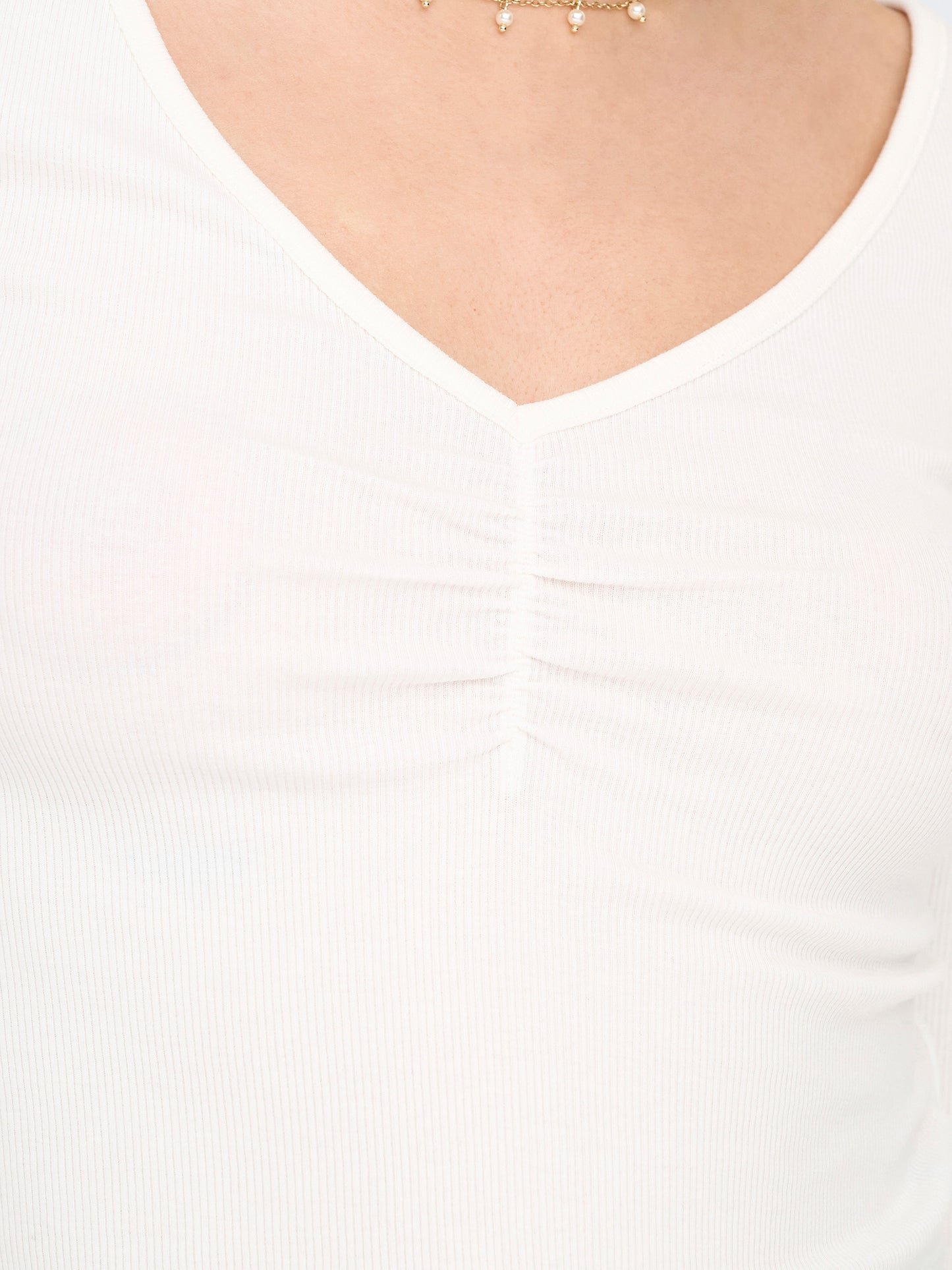 Γυναικεία μπλούζα ριπ ONLBETTY L/S V-NECK TOP CC JRS 15342012 | 15342012
