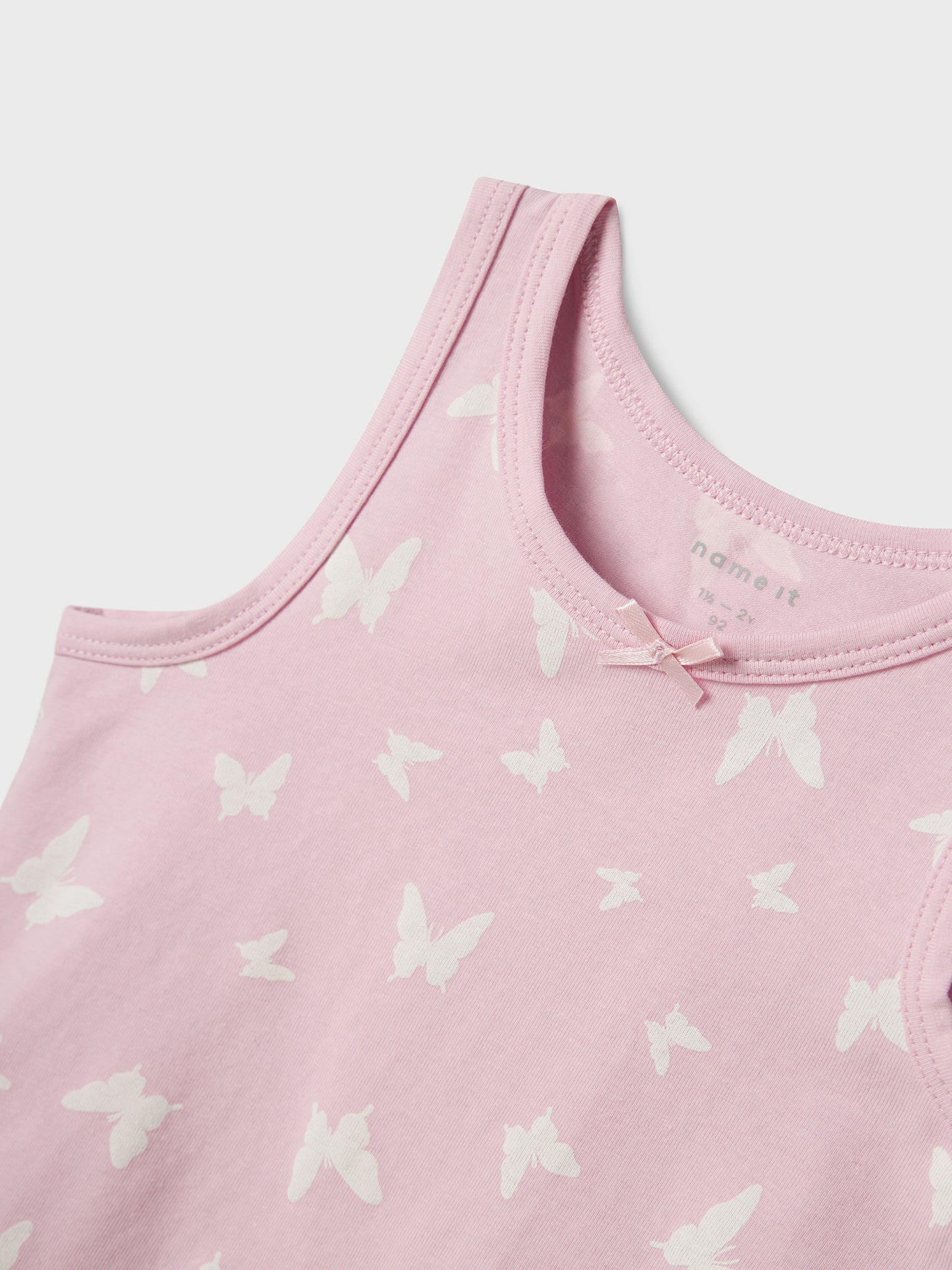 Παιδικά φανελάκια σετ 2 τεμ NMFTANK TOP 2P PINK BUTTERFLY NOOS 13232979 | 13232979