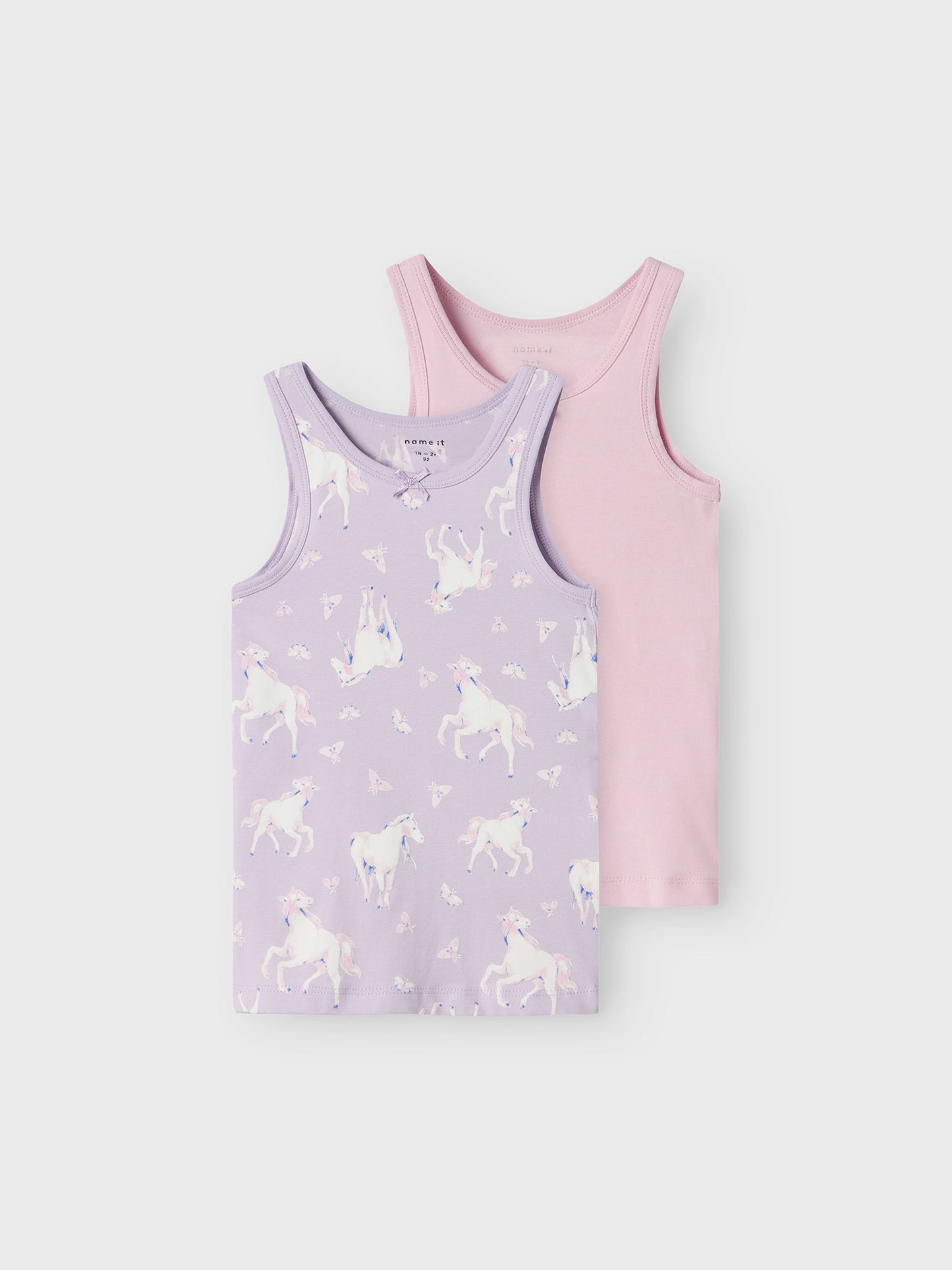Παιδικά φανελάκια σετ 2 τεμ NMFTANK TOP 2P PASTEL LILAC HORSE NOOS 13232981 | 13232981