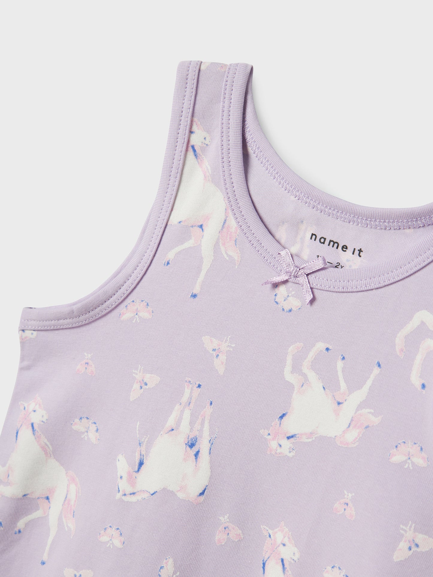 Παιδικά φανελάκια σετ 2 τεμ NMFTANK TOP 2P PASTEL LILAC HORSE NOOS 13232981 | 13232981