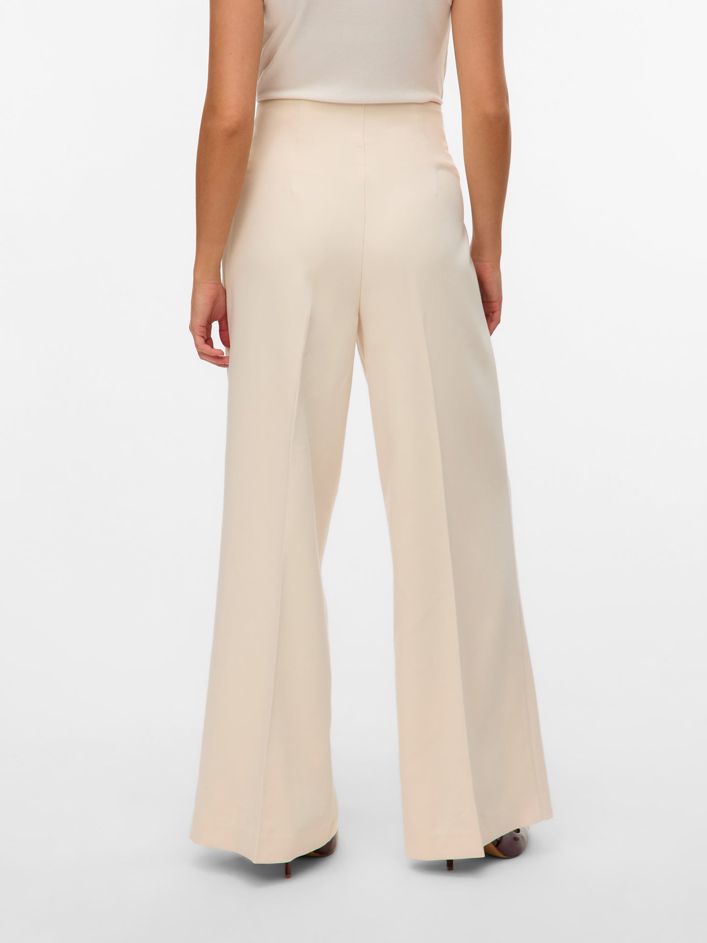 Γυναικείο παντελόνι VMELMA HW FLARED GOLD BUTTON PANT 10322631 | 10322631