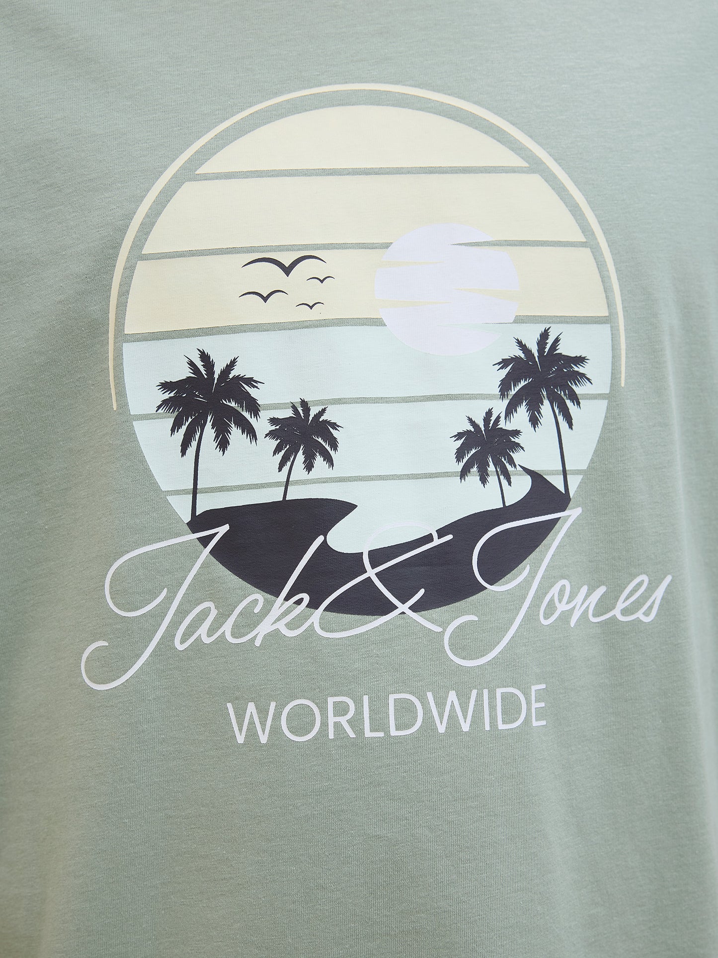 Ανδρικό t-shirt JJPALM TEE SS CREW NECK LN 12269418 | 12269418