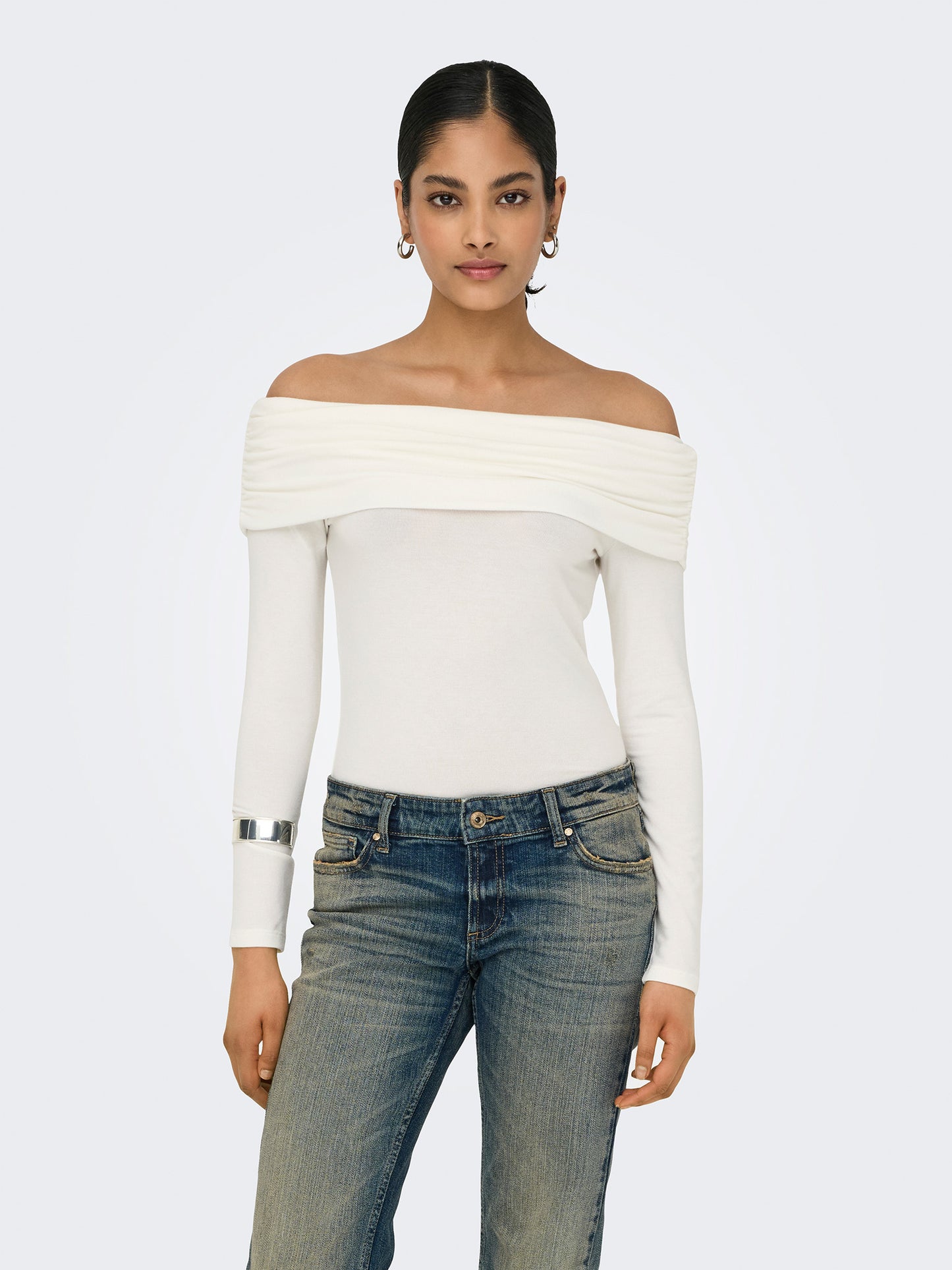 Γυναικεία μπλούζα έξωμη ONLGLAMOUR L/S OFF SHOULDER TOP CC JRS 15339759 | 15339759