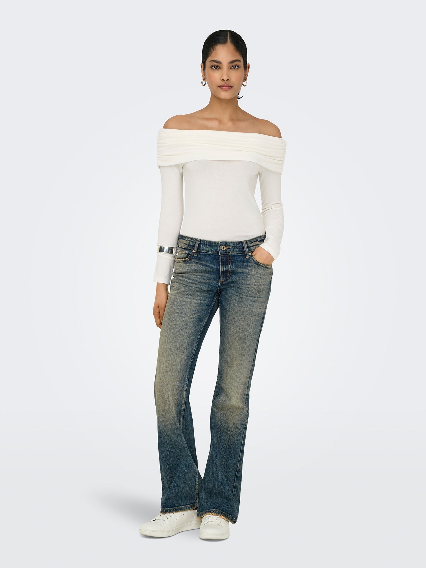 Γυναικεία μπλούζα έξωμη ONLGLAMOUR L/S OFF SHOULDER TOP CC JRS 15339759 | 15339759