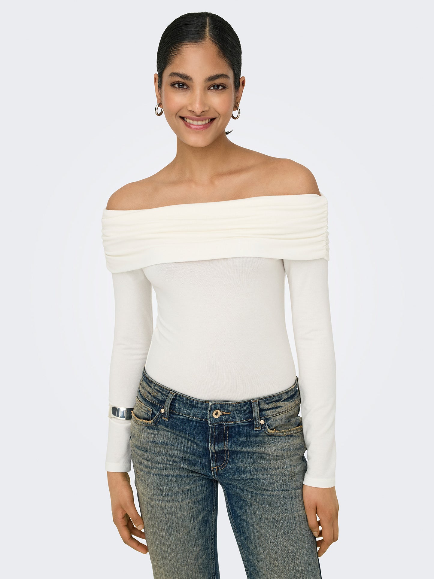 Γυναικεία μπλούζα έξωμη ONLGLAMOUR L/S OFF SHOULDER TOP CC JRS 15339759 | 15339759