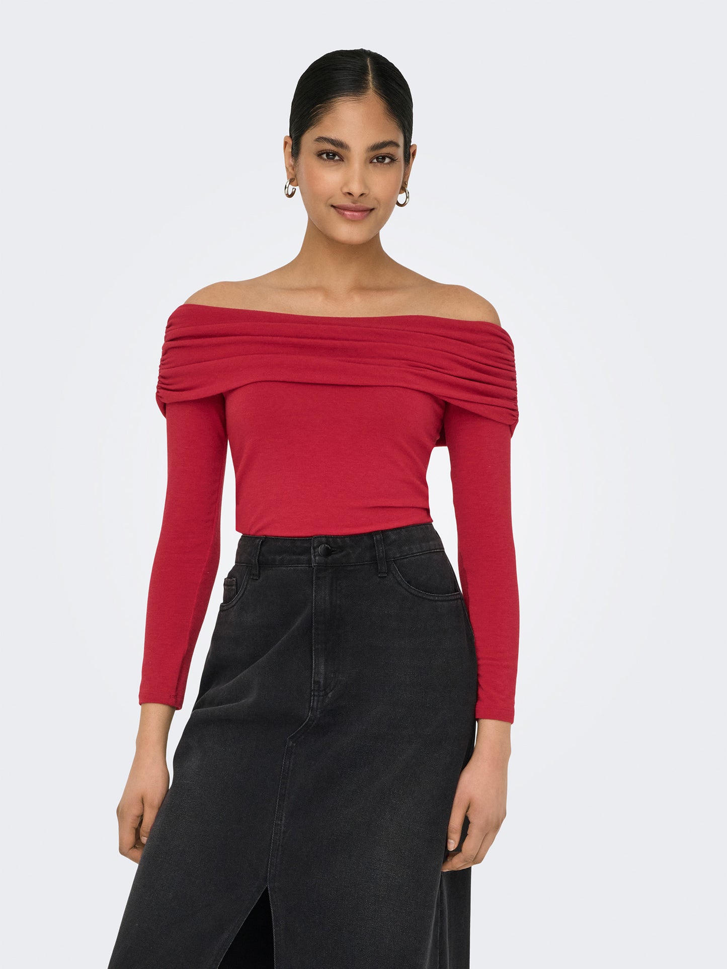 Γυναικεία μπλούζα έξωμη ONLGLAMOUR L/S OFF SHOULDER TOP CC JRS 15339759 | 15339759