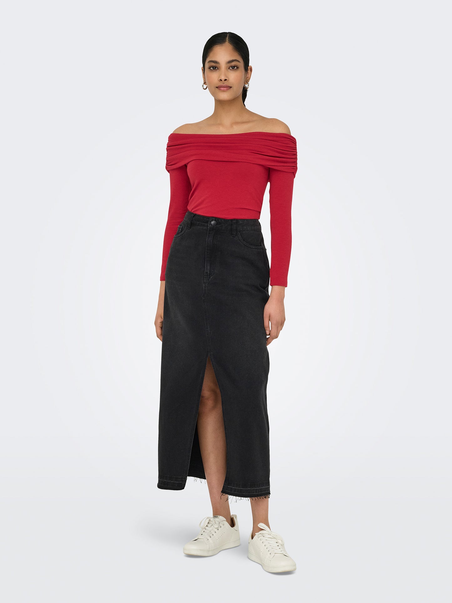Γυναικεία μπλούζα έξωμη ONLGLAMOUR L/S OFF SHOULDER TOP CC JRS 15339759 | 15339759