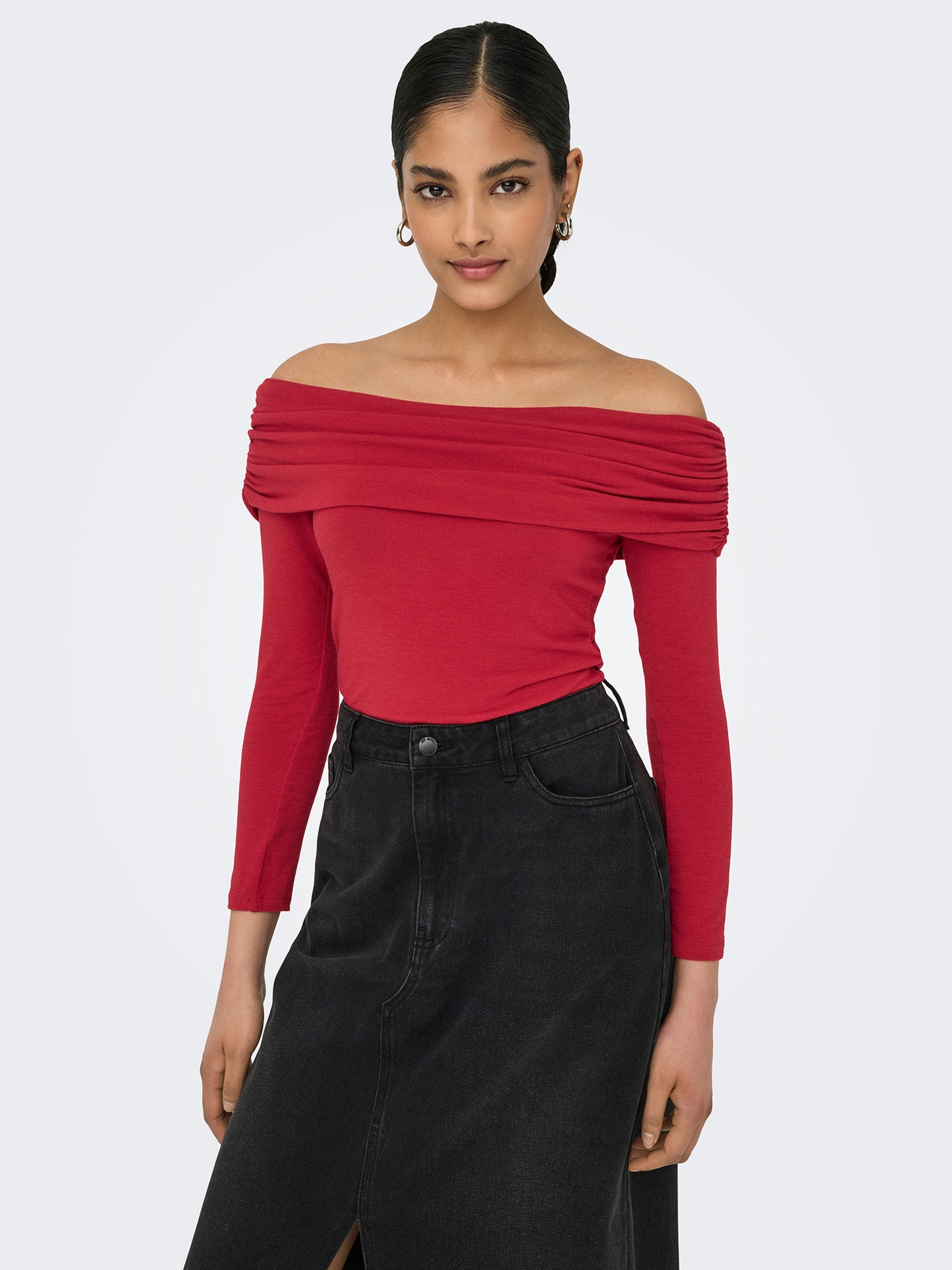 Γυναικεία μπλούζα έξωμη ONLGLAMOUR L/S OFF SHOULDER TOP CC JRS 15339759 | 15339759