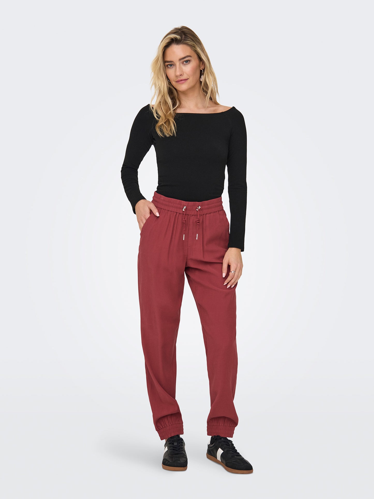 Γυναικεία μπλούζα έξωμη ONLGLAMOUR L/S BOAT NECK TOP BOX CC JRS 15339763 | 15339763