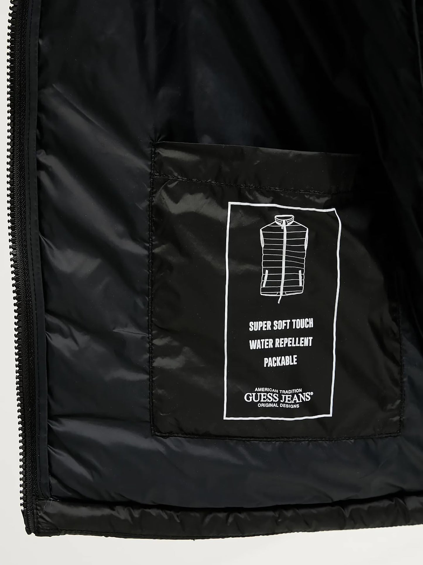 Ανδρικό γιλέκο hooded puffer M5RN55WHAB2AJBLK | M5RN55WHAB2AJBLK