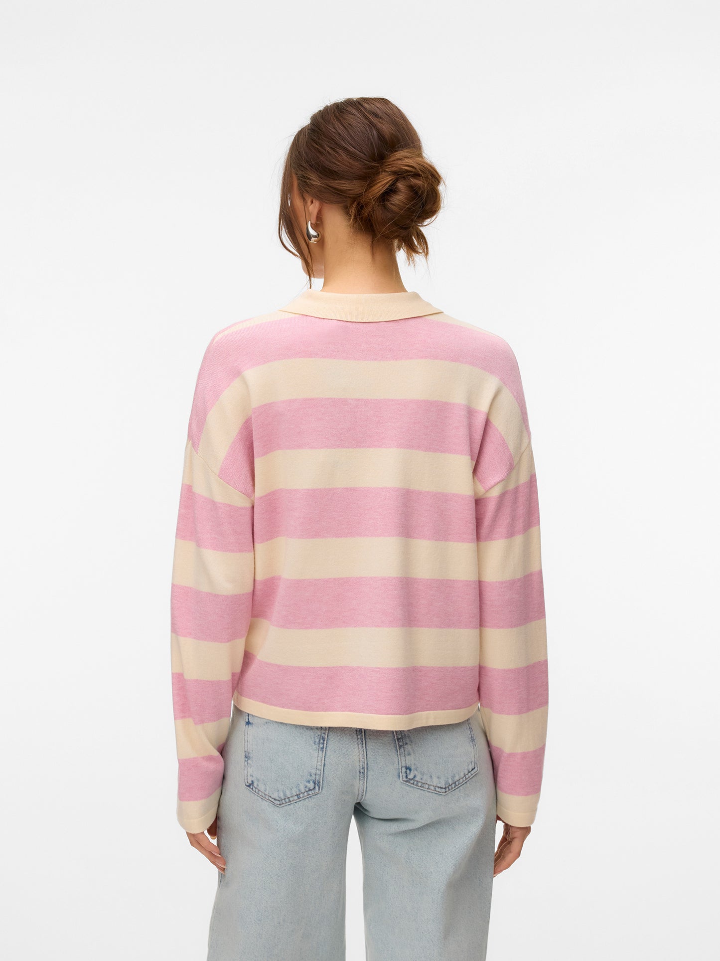 Γυναικεία μπλούζα ψιλή πλέξη VMARI LS POLO PULLOVER EXP 10337884 | 10337884