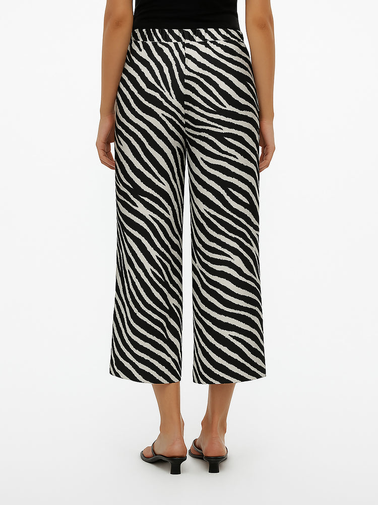 Γυναικεία ζιπ κιλότ zebra VMEASY JOY HW CULOTTE PANTS WVN 10308013 | 10308013