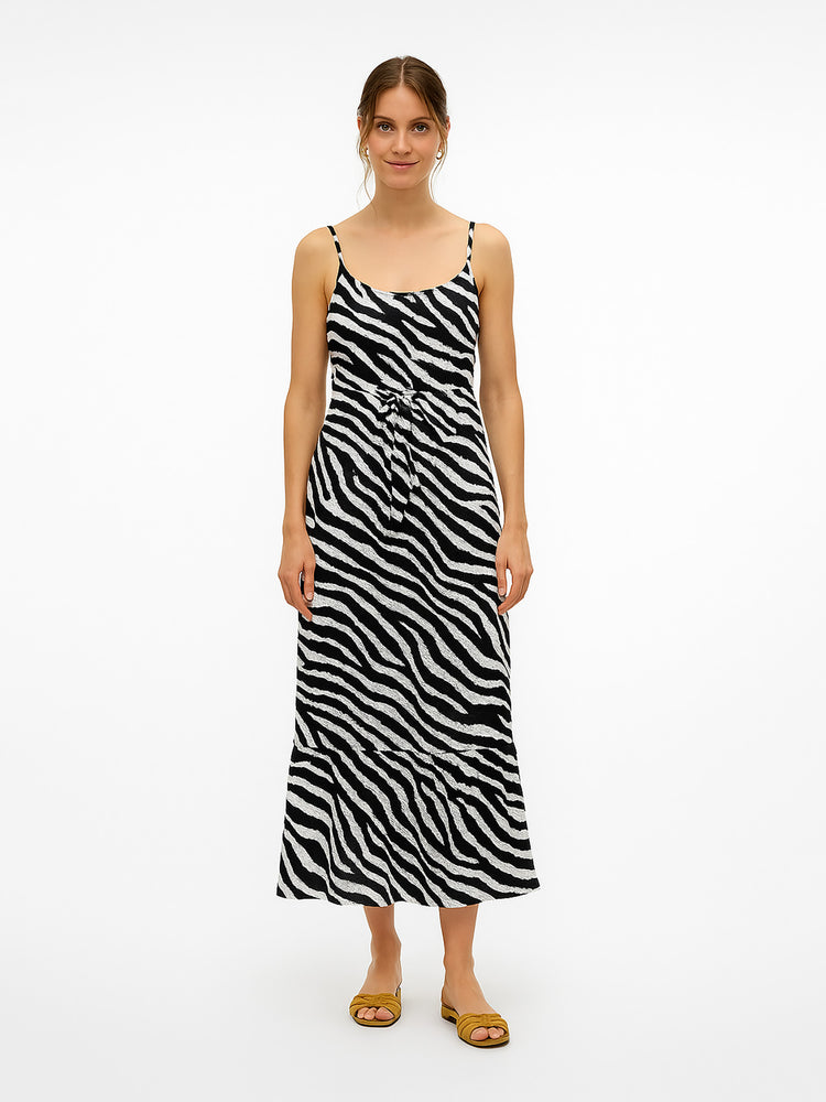 Γυναικείο φόρεμα zebra VMEASY JOY 7/8 STRAP DRESS WVN 10286748 | 10286748