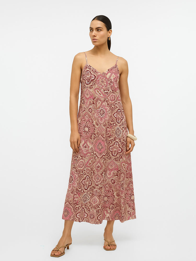 Γυναικείο φόρεμα boho ONLNOVA LIFE VIS ROXY LONG DRESS AOP 15347190 | 15347190