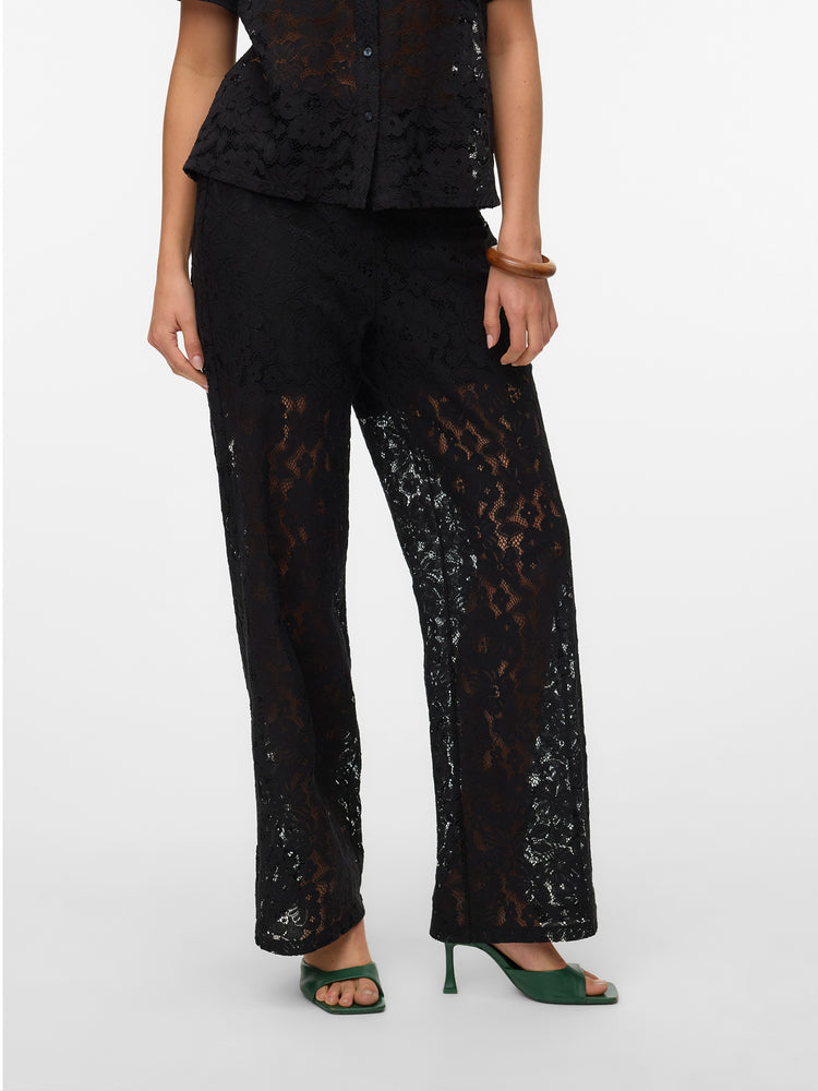 Γυναικεία παντελόνα δαντέλα VMHONEY LACE NW LOOSE PANTS WVN 10330061 | 10330061