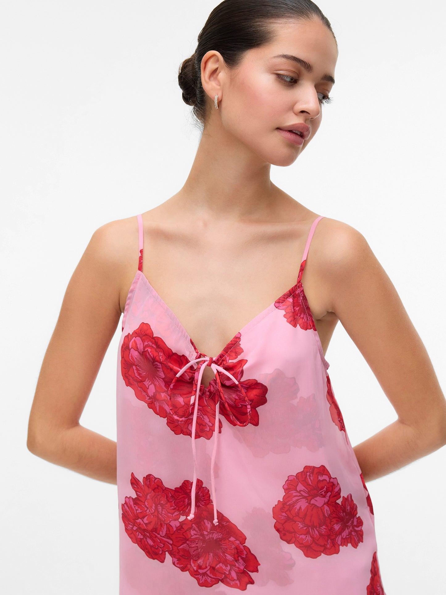 Γυναικείο top φλοράλ VMTHILDA TEORA SL SINGLET WVN 10327960 | 10327960