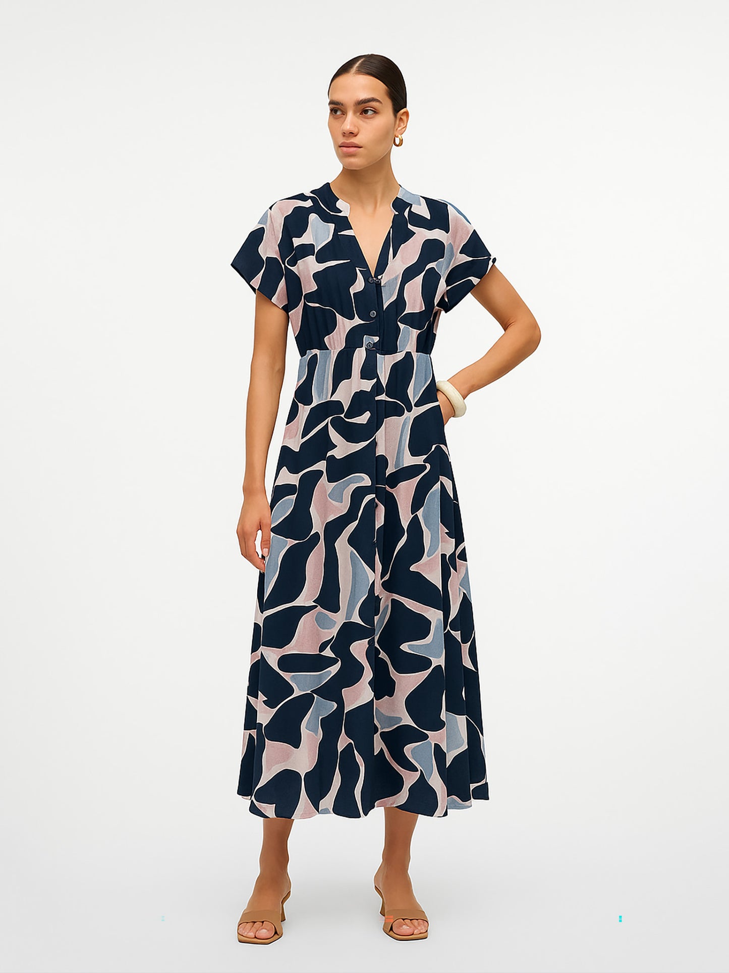 Γυναικείο φόρεμα ONLNOVA LIFE VIS MOLLIE LONG DRESS AOP 15317842 | 15317842