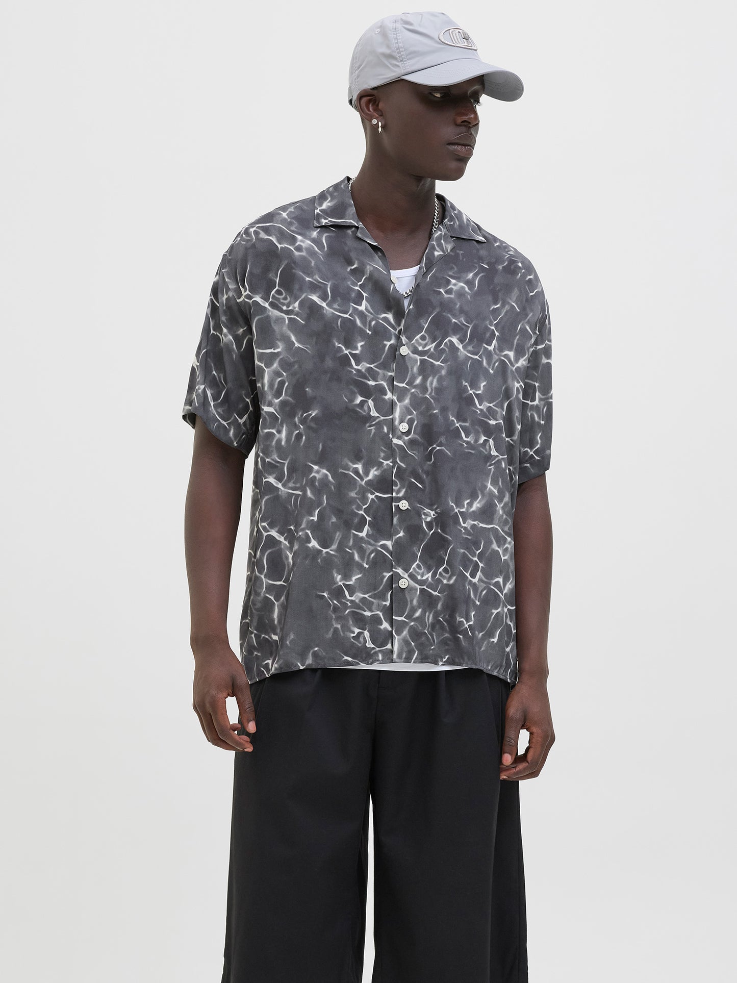Ανδρικό πουκάμισο JCOINFINITY AOP RESORT SHIRT 12276854 | 12276854