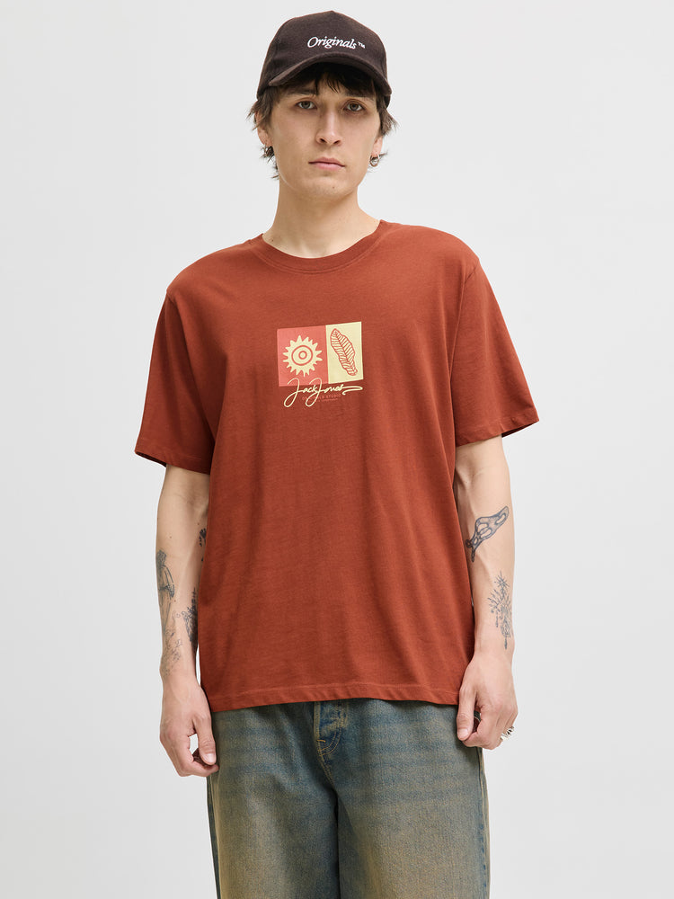 Ανδρικό t-shirt JORCANGGU FRONT TEE SS CREW NECK 12281808 | 12281808