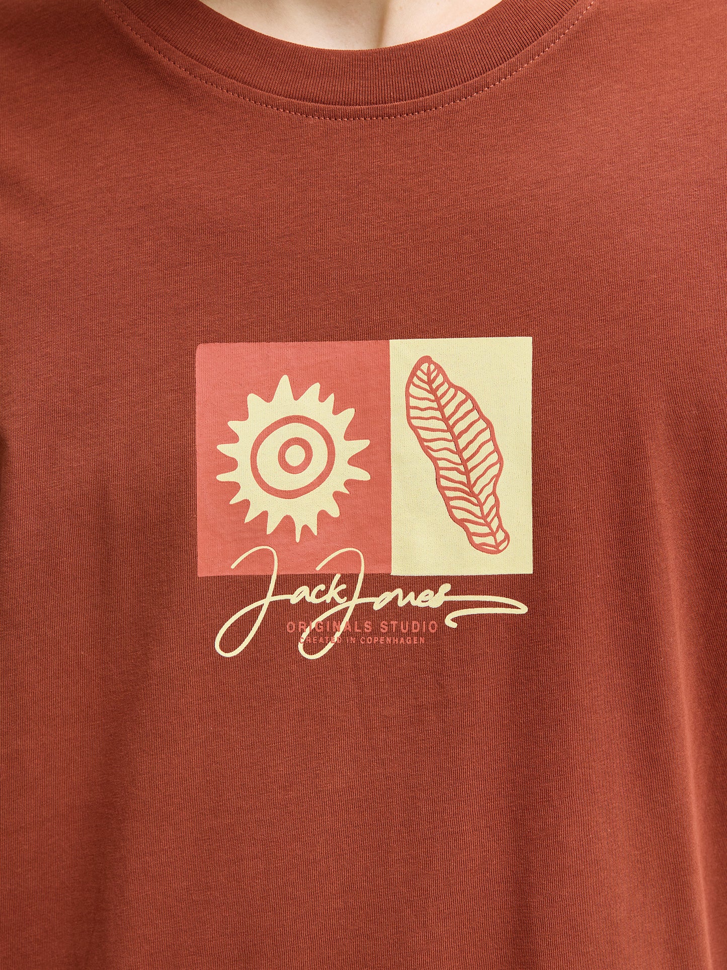 Ανδρικό t-shirt JORCANGGU FRONT TEE SS CREW NECK 12281808 | 12281808