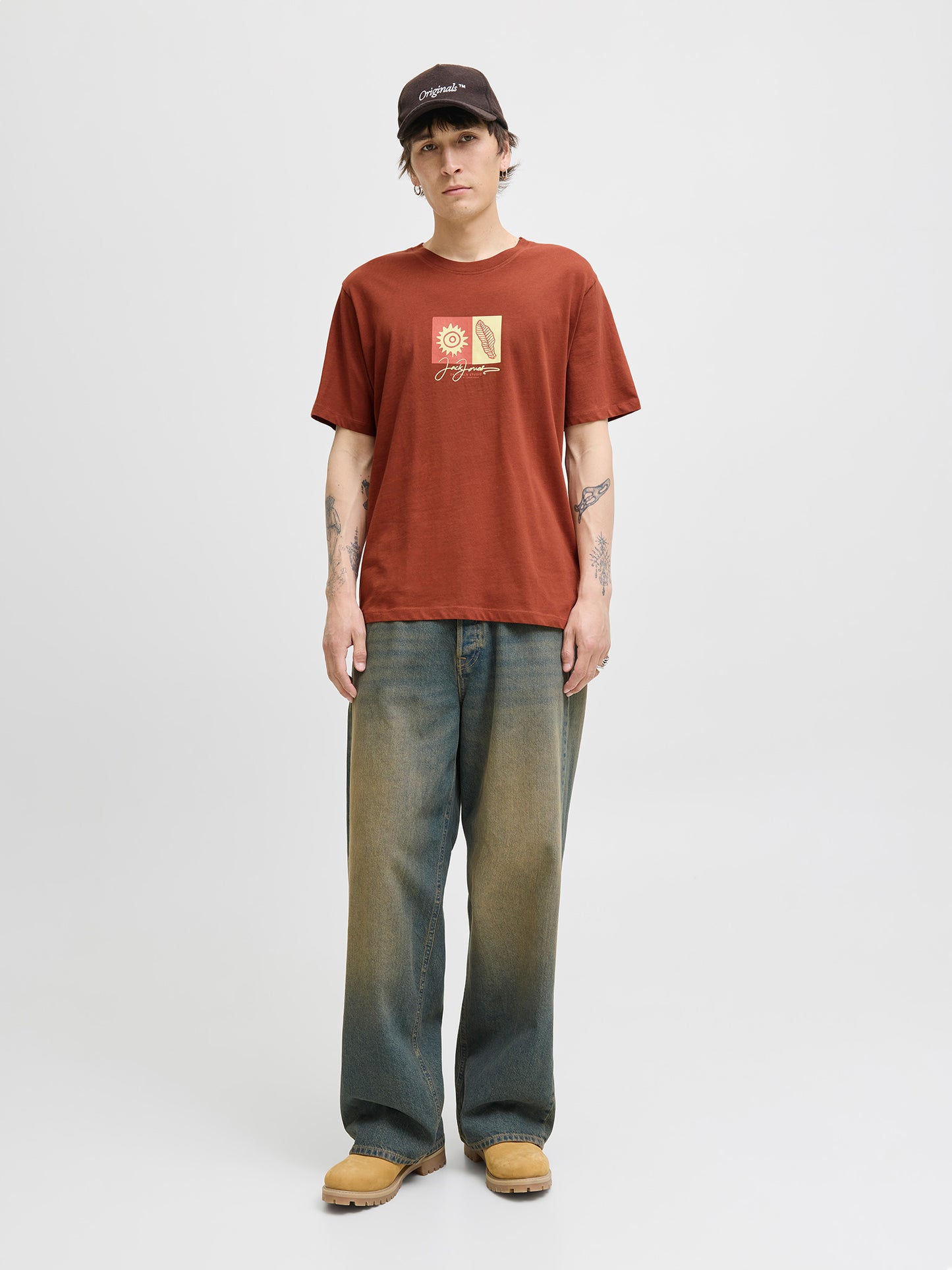 Ανδρικό t-shirt JORCANGGU FRONT TEE SS CREW NECK 12281808 | 12281808