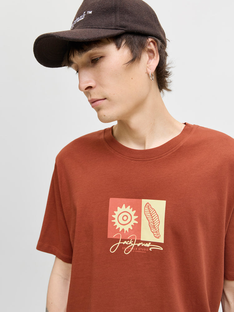 Ανδρικό t-shirt JORCANGGU FRONT TEE SS CREW NECK 12281808 | 12281808
