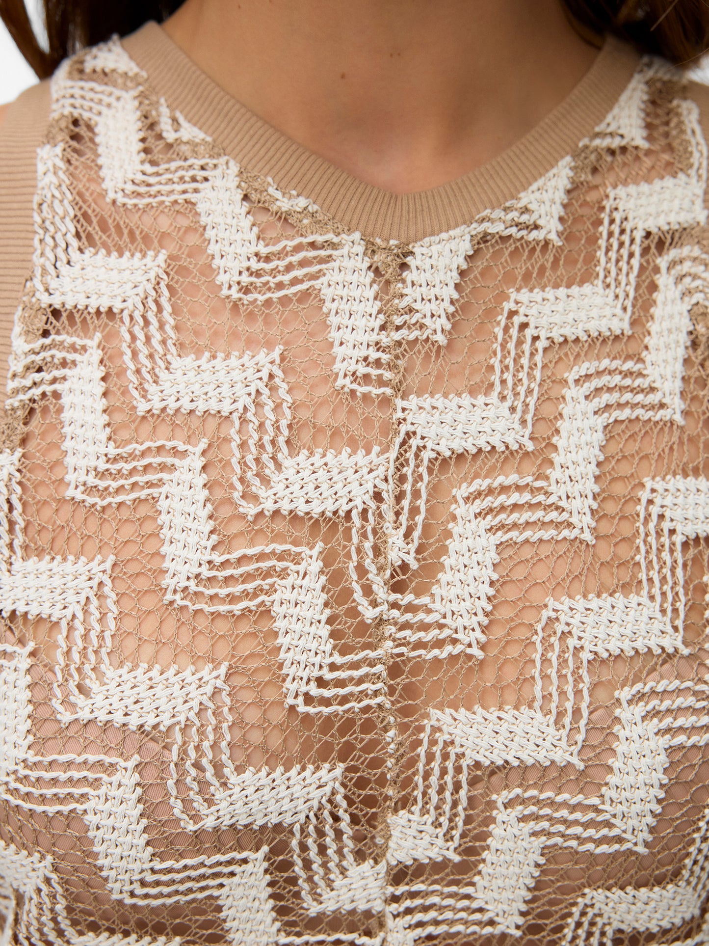 Γυναικείο top πλεκτό VMTIKKA SL CROCHET TOP JRS 10327092 | 10327092