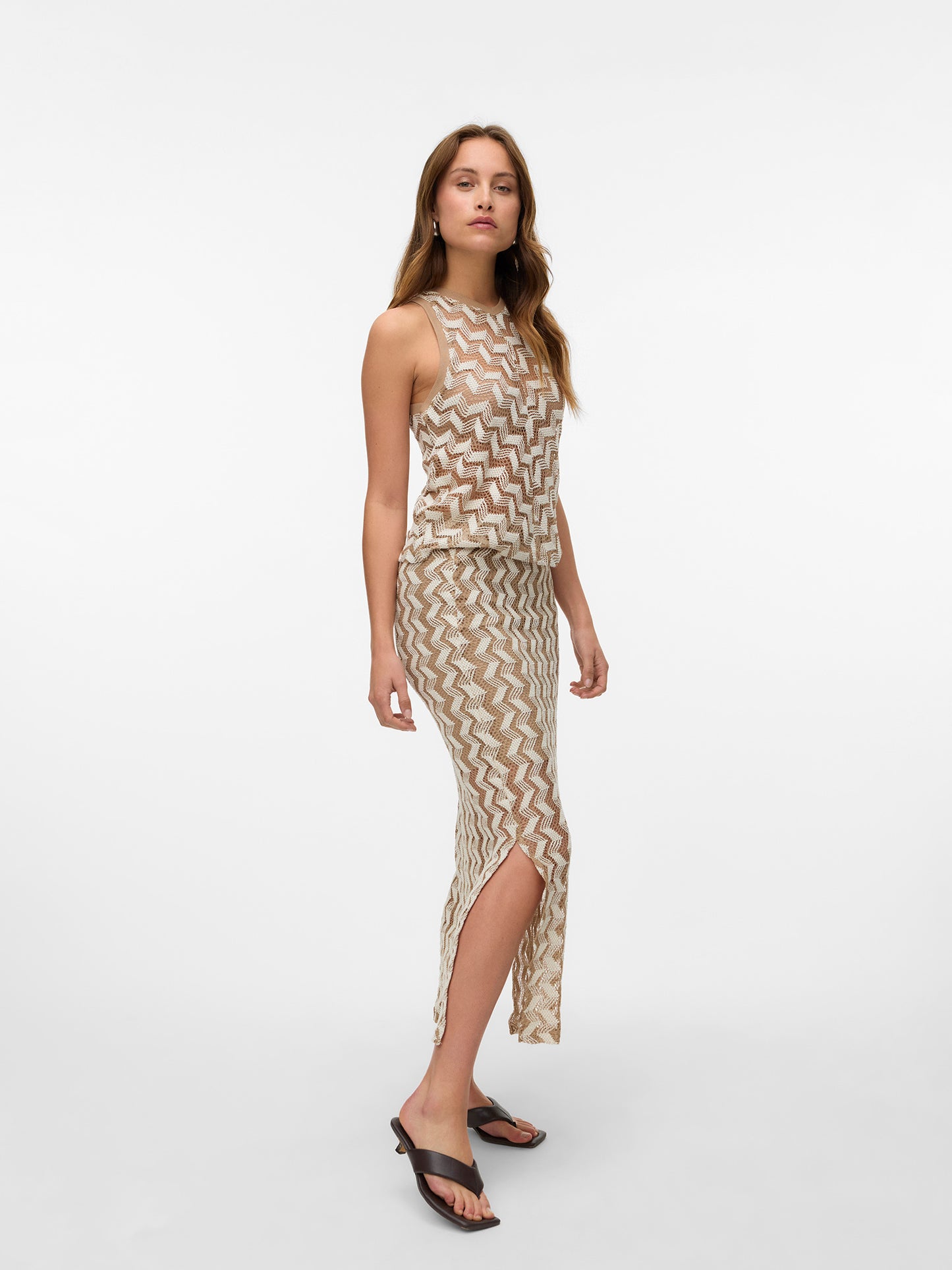 Γυναικεία φούστα πλεκτή VMTIKKA HW ANKLE SKIRT JRS 10327093 | 10327093