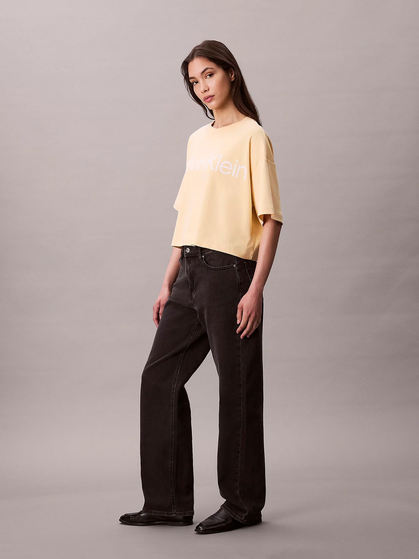 Γυναικείο t-shirt crop A-SS Boxy Logo Graphic Tee LV044C903GRM9 | LV044C903GRM9