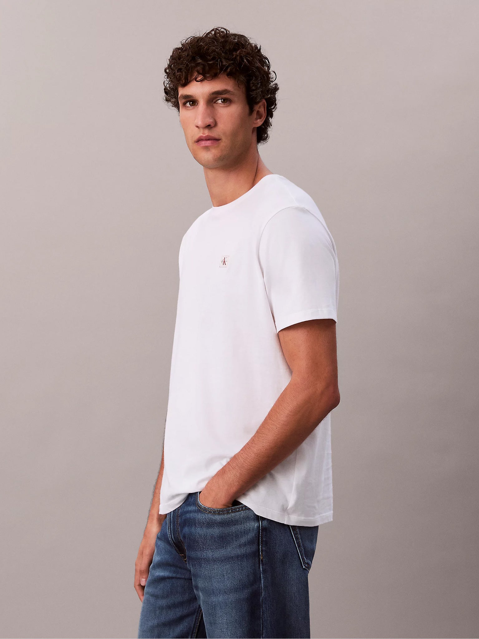 Ανδρικό t-shirt SS BADGE 30S JERSEY CLASSIC TEE LV04RC272GYAF | LV04RC272GYAF