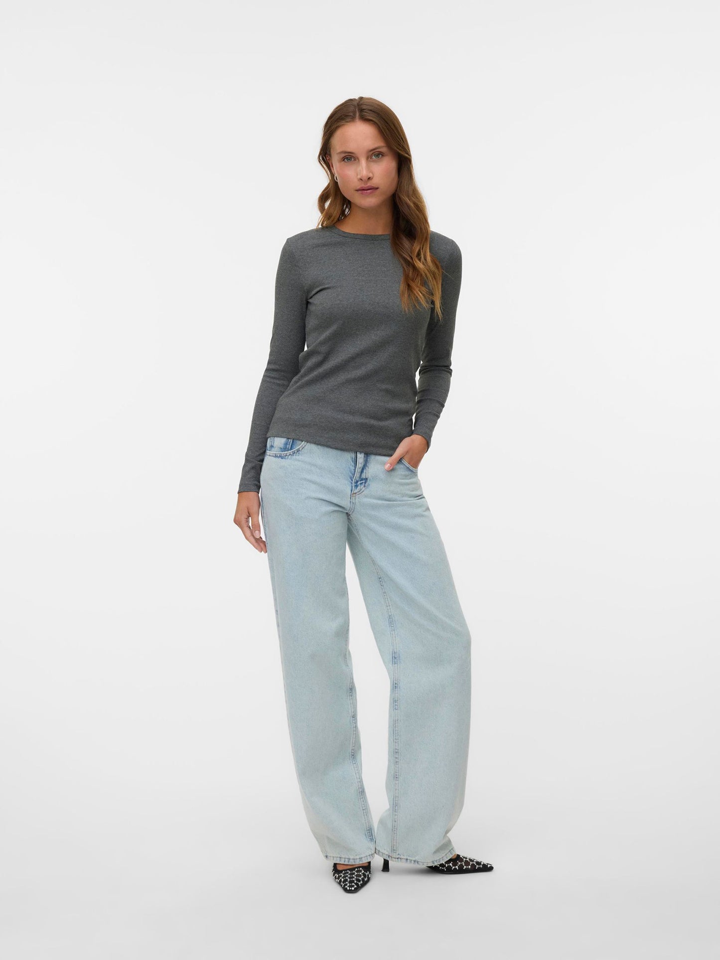 Γυναικεία μπλούζα ριπ AWIRWINA LS O-NECK TOP NOOS 10300893 | 10300893