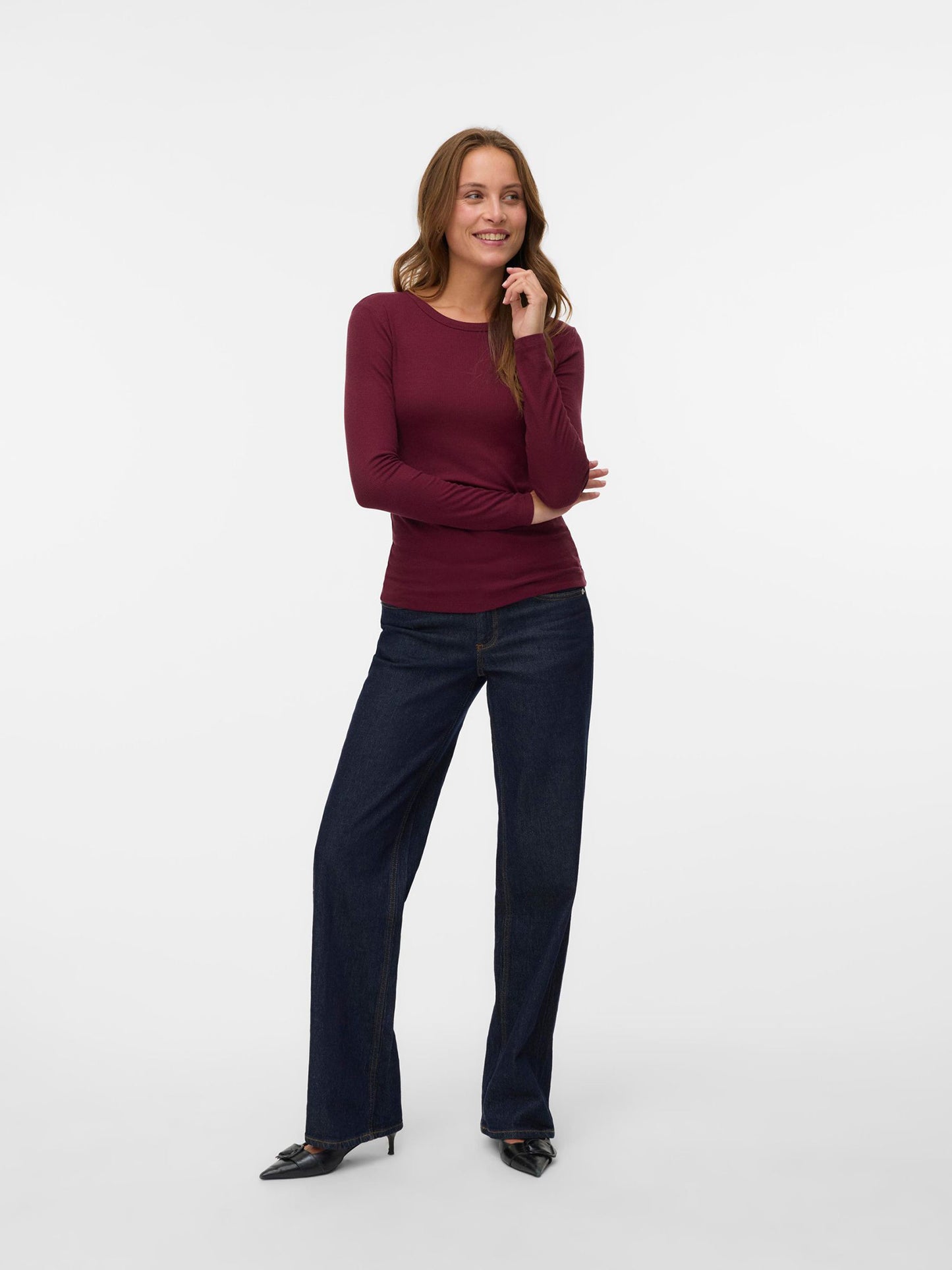 Γυναικεία μπλούζα ριπ AWIRWINA LS O-NECK TOP NOOS 10300893 | 10300893