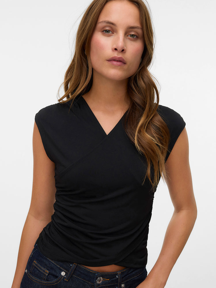 Γυναικεία μπλούζα VMDAISY SL V-NECK TOP JRS 10329334 | 10329334