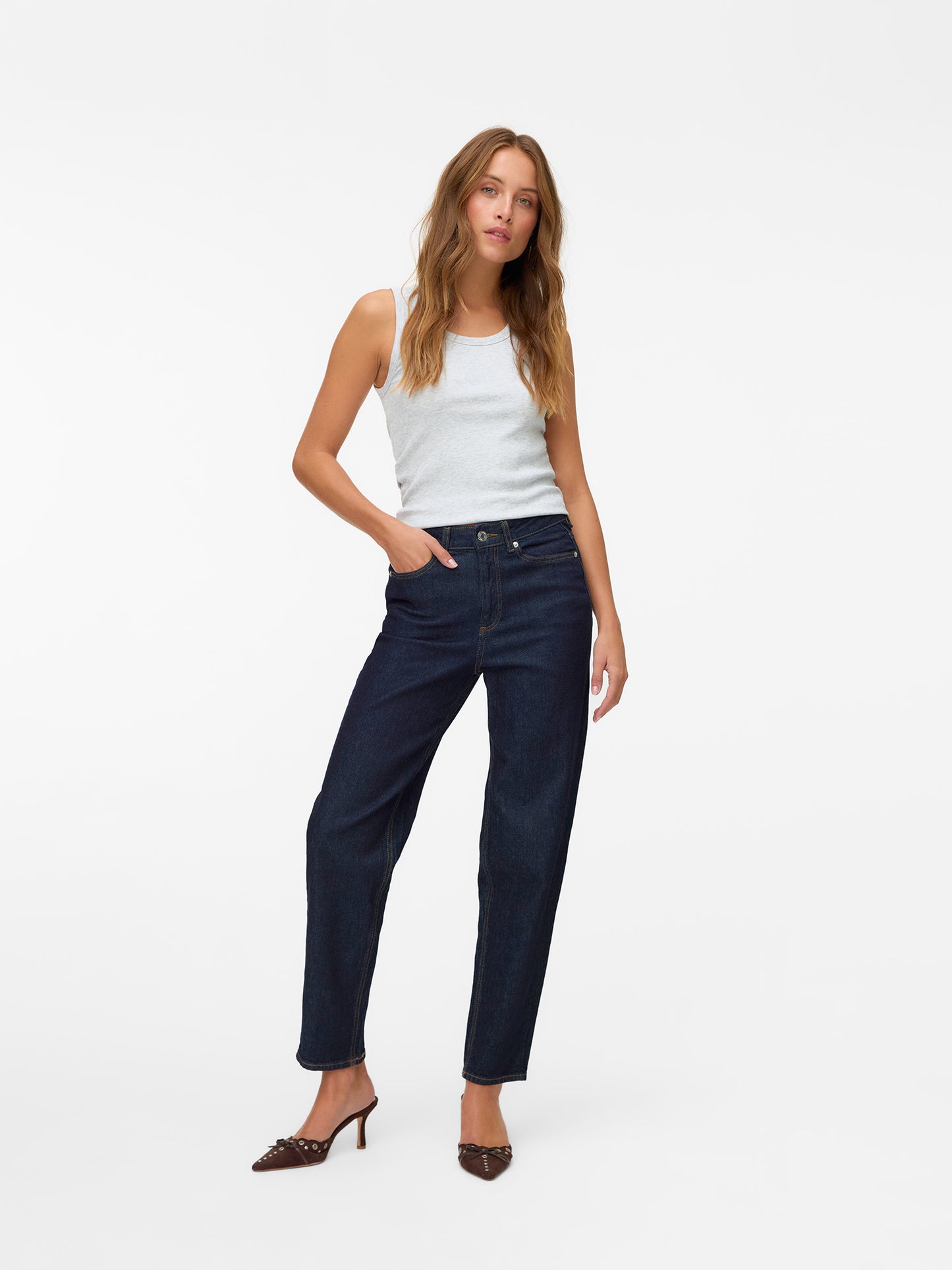 Γυναικείο παντελόνι τζιν VMTESSA HR MOM JEANS RA369 10333060 | 10333060