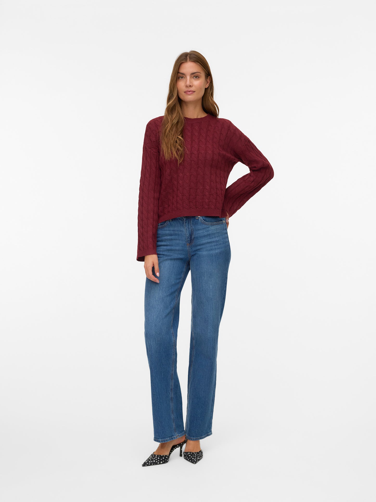 Γυναικεία μπλούζα πλεκτή AWLORELLA LS O-NECK KNIT NOOS 10319710 | 10319710