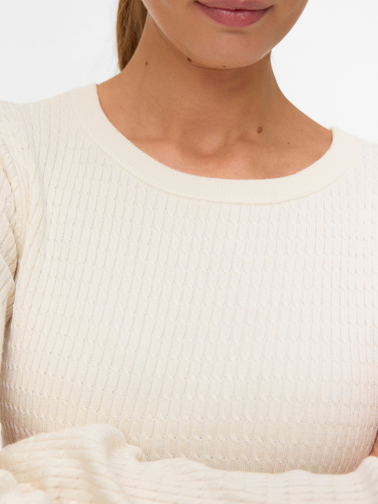 Γυναικεία μπλούζα πλεκτή VMSILJE LS O-NECK CABLE PULLOVER 10331852 | 10331852