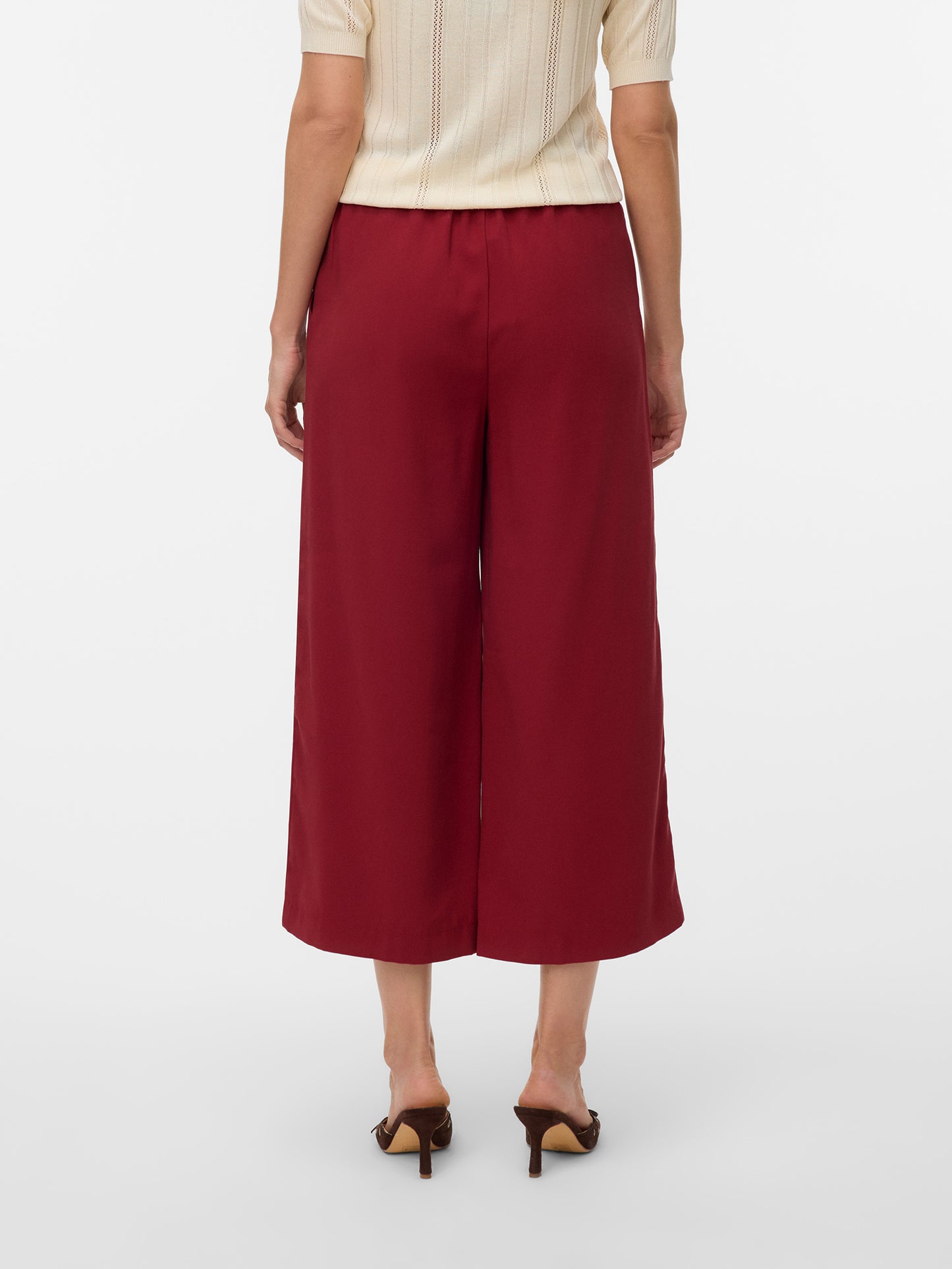 Γυναικεία ζιπ κιλότ VMTANYA HW 7/8 WIDE PANTS 10329981 | 10329981