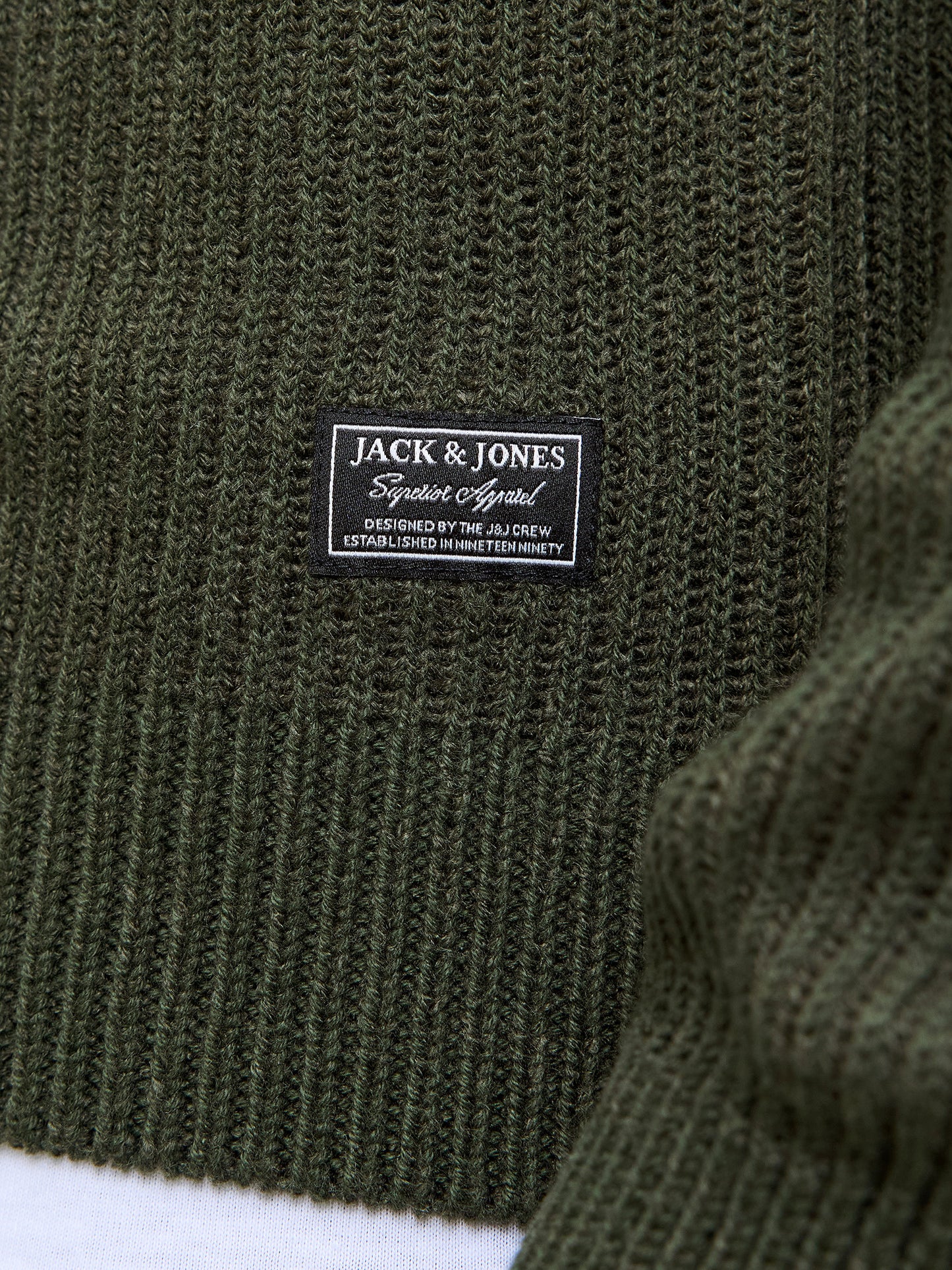 Ανδρική μπλούζα πλεκτή JJPANNEL KNIT CREW NECK AW25 12278916 | 12278916