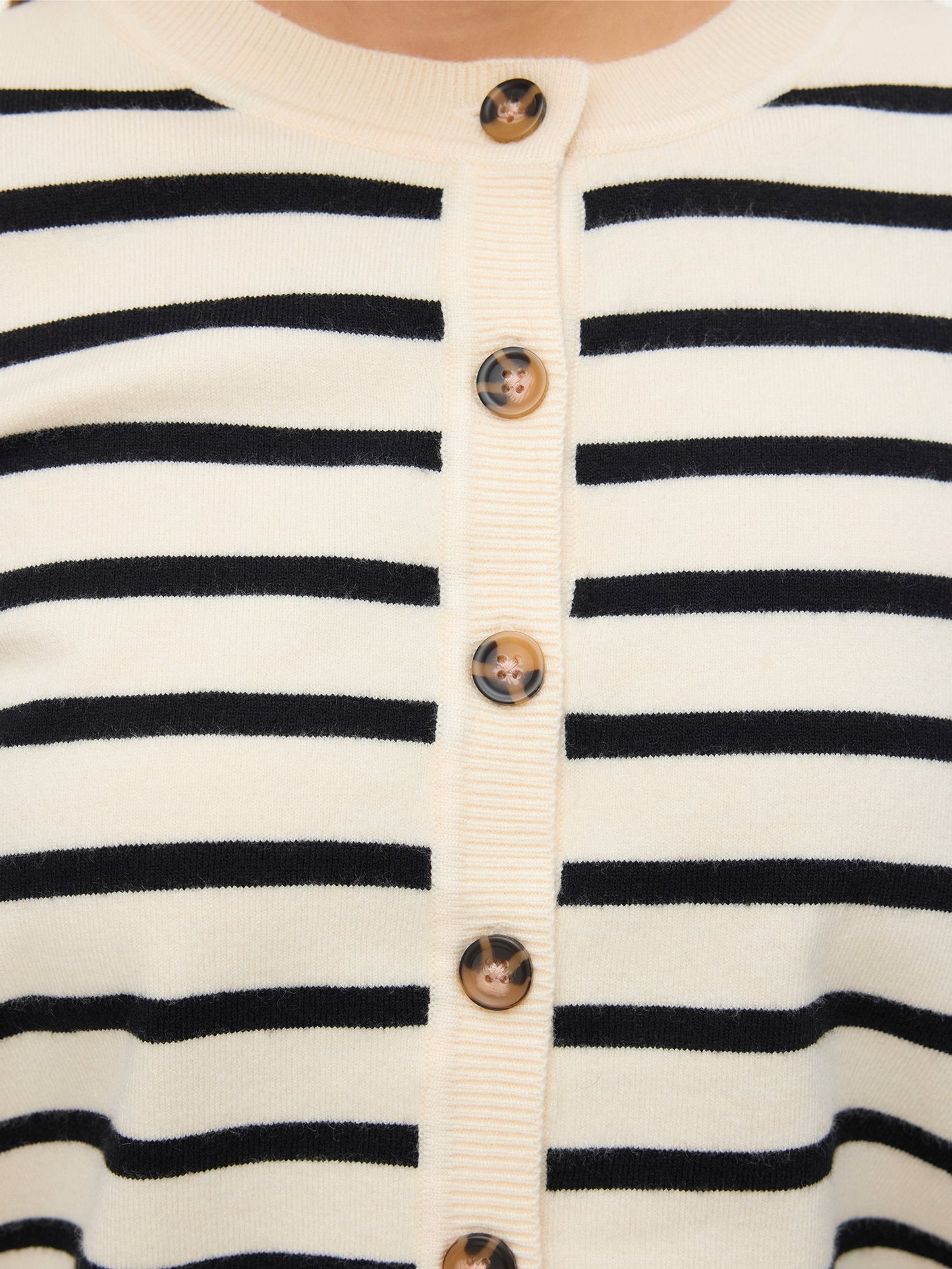 Γυναικεία ζακέτα ριγέ VMSABA PLAIN LS O-NECK CARDIGAN NOOS 10331771 | 10331771