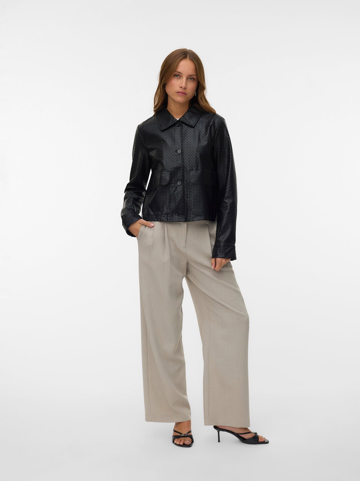 Γυναικείο τζάκετ VMBELLIS LS SHORT COATED JACKET 10341072 | 10341072